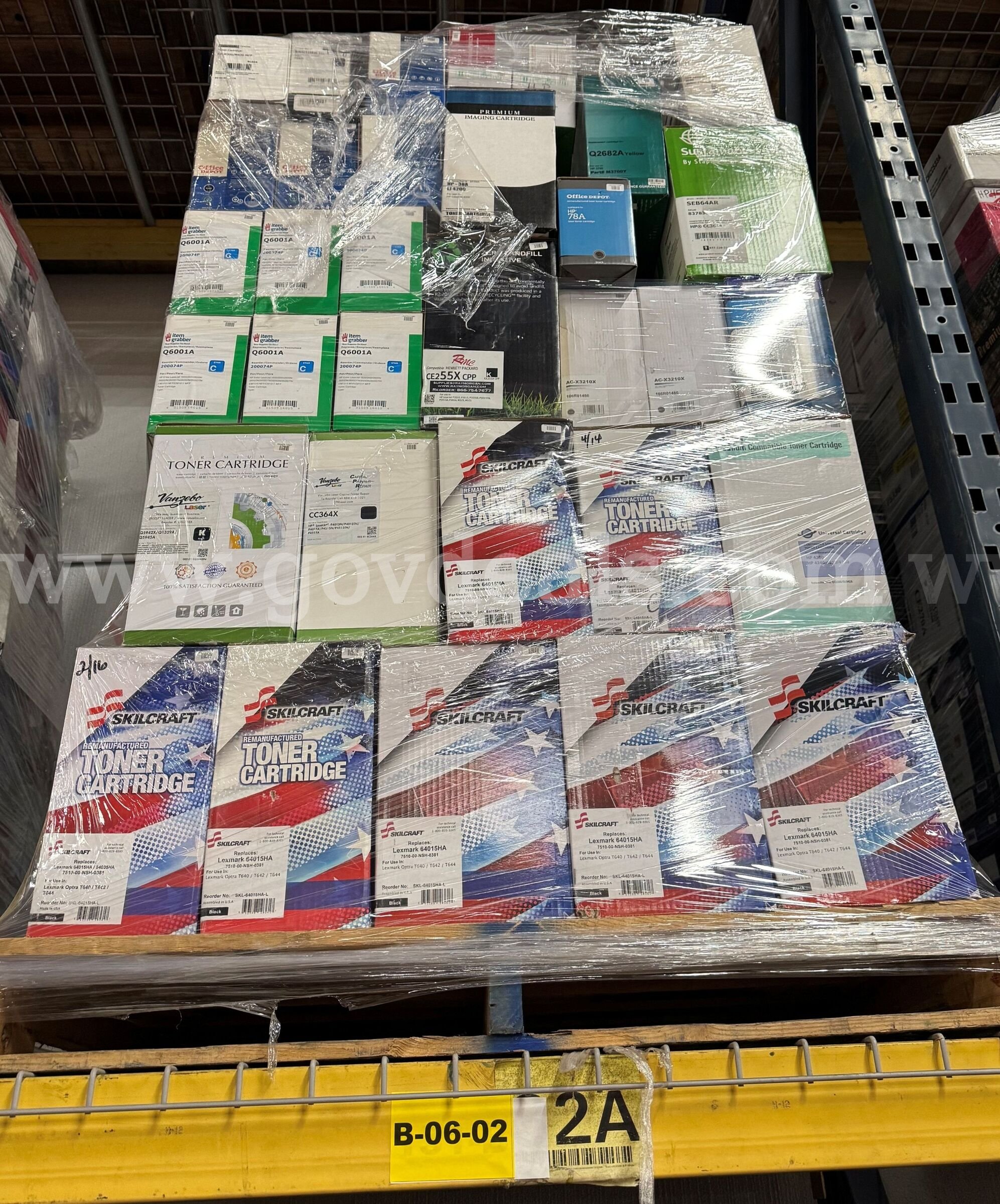Mixed Lot of NEW Compatible Toner Cartridges - 93 units   Government Surplus Auction - Primary Photo