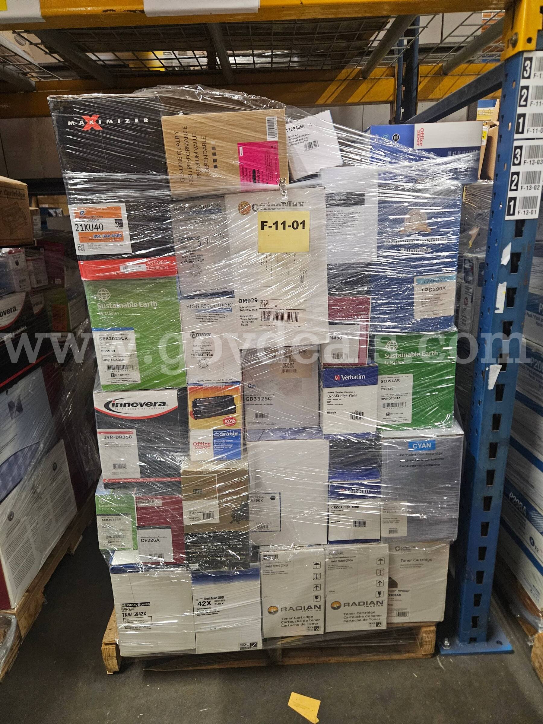 Mixed Lot of NEW Compatible Toner Cartridges - 47 units   Government Surplus Auction - Primary Photo