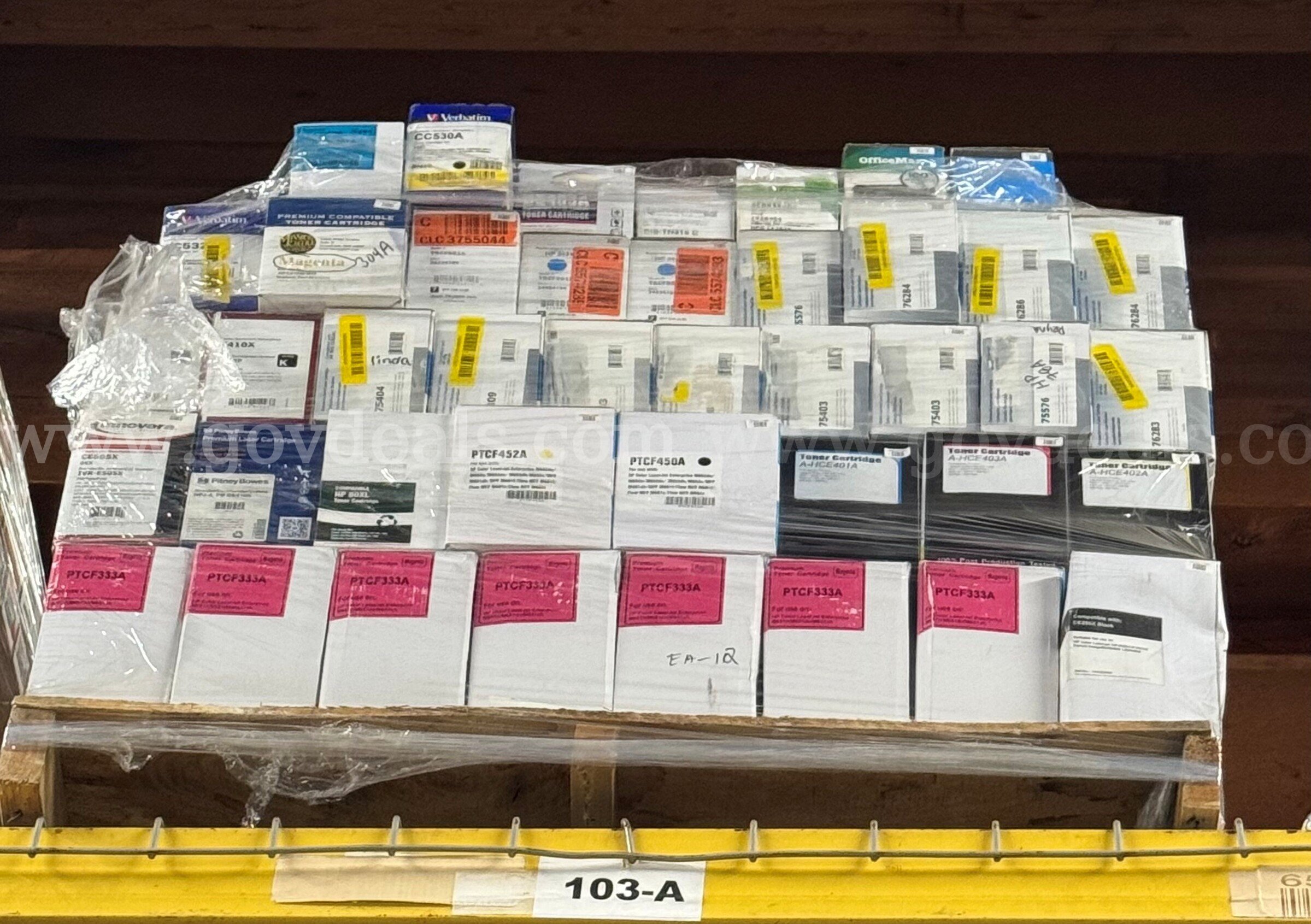 Mixed Lot of NEW Compatible Toner Cartridges - 84 units   Government Surplus Auction - Primary Photo