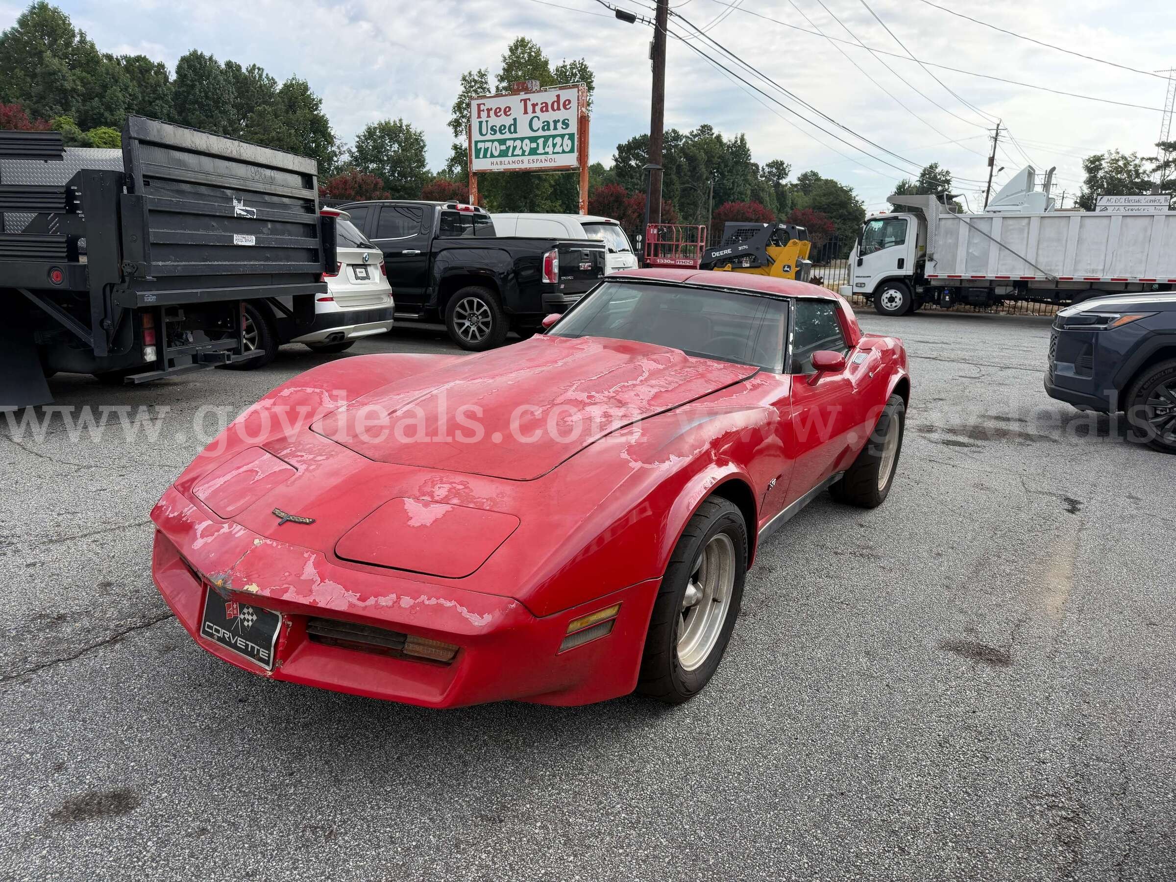 1981 Chevrolet Corvette Coupe Chevrolet Corvette Government Surplus Auction - Primary Photo