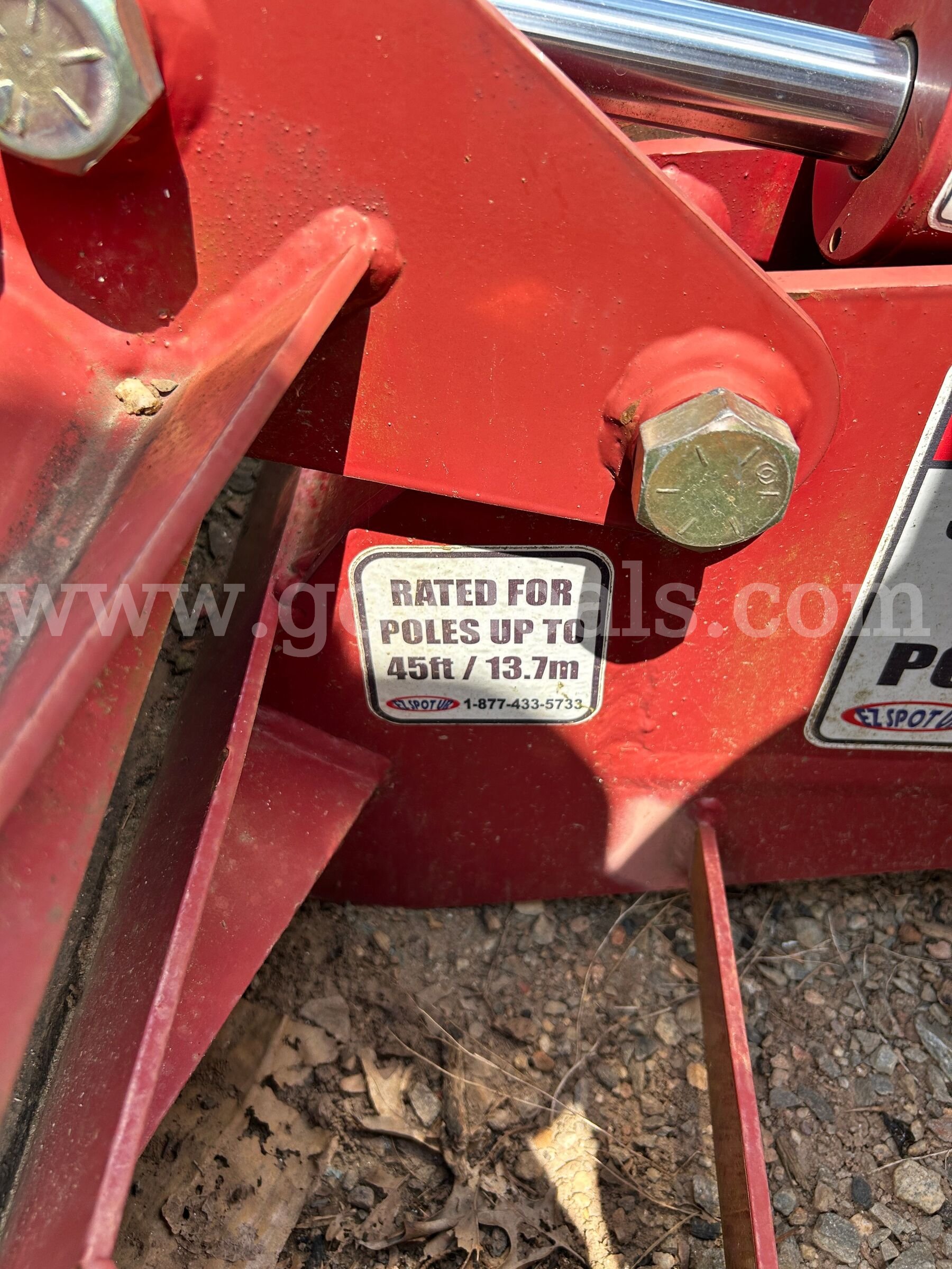 ez spot pole setter skid steer attachment ez spot  Government Surplus Auction - Photo #2