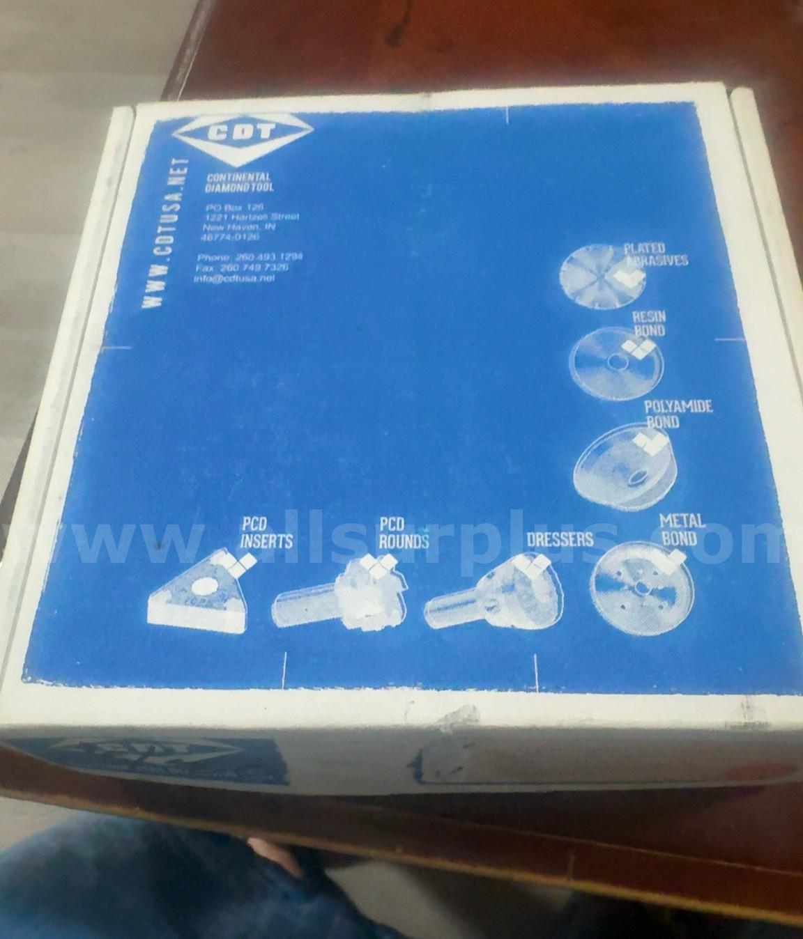 74 Units (Approx.) Continental Diamond Tool (CDT) Diamond Grinding Wheels, Brand-New Continental Diamond Tool  Government Surplus Auction - Photo #4