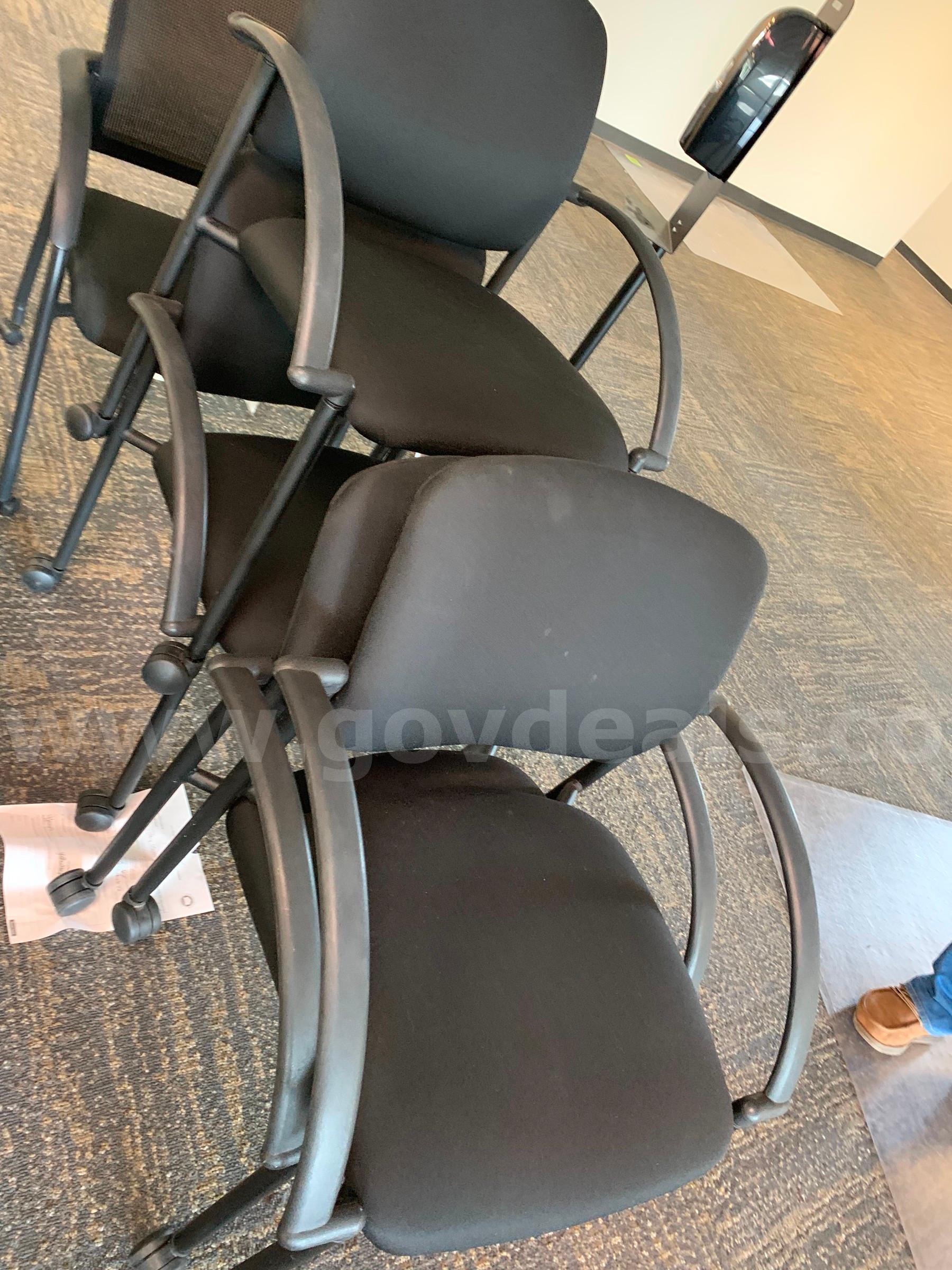 5 black office chairs   Government Surplus Auction - Photo #3