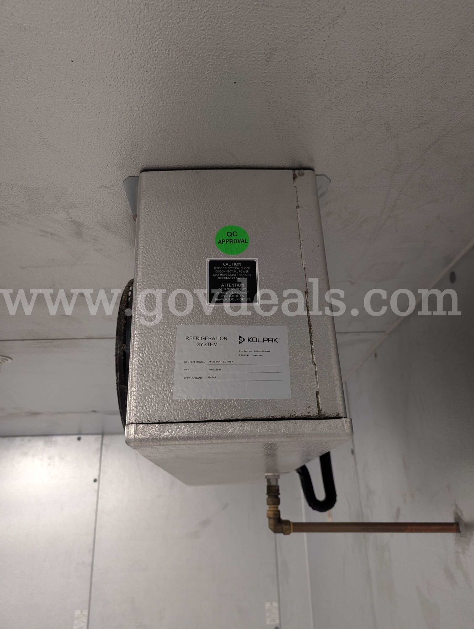 Kolpak Commercial Walk-In Cooler & Freezer Combo Kolpak  Government Surplus Auction - Photo #4