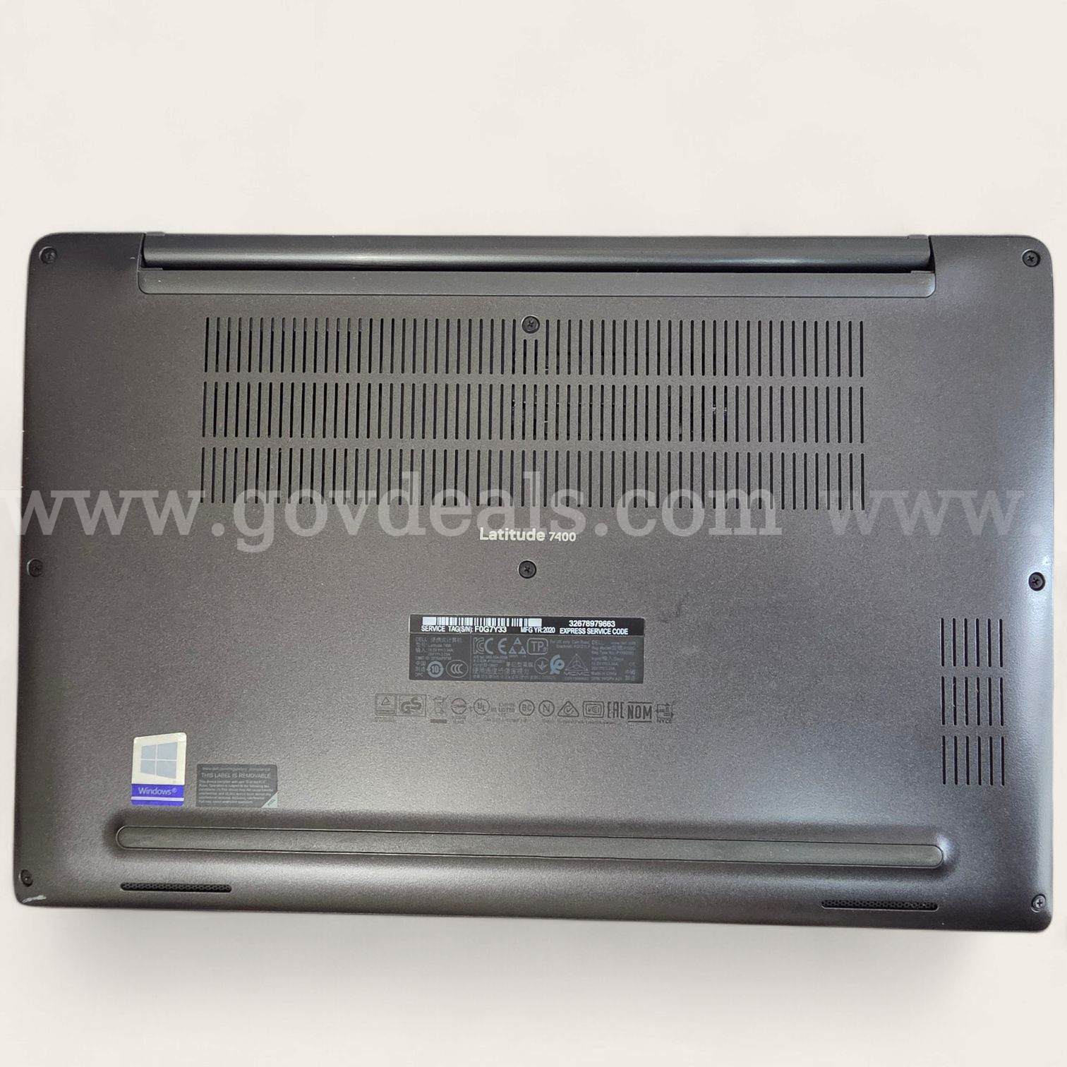 3 Dell Latitude 7400 14" FHD Core i5-8365U 1.6Ghz 8GB RAM 256GB SSD Win11 Dell 7400 Government Surplus Auction - Photo #2