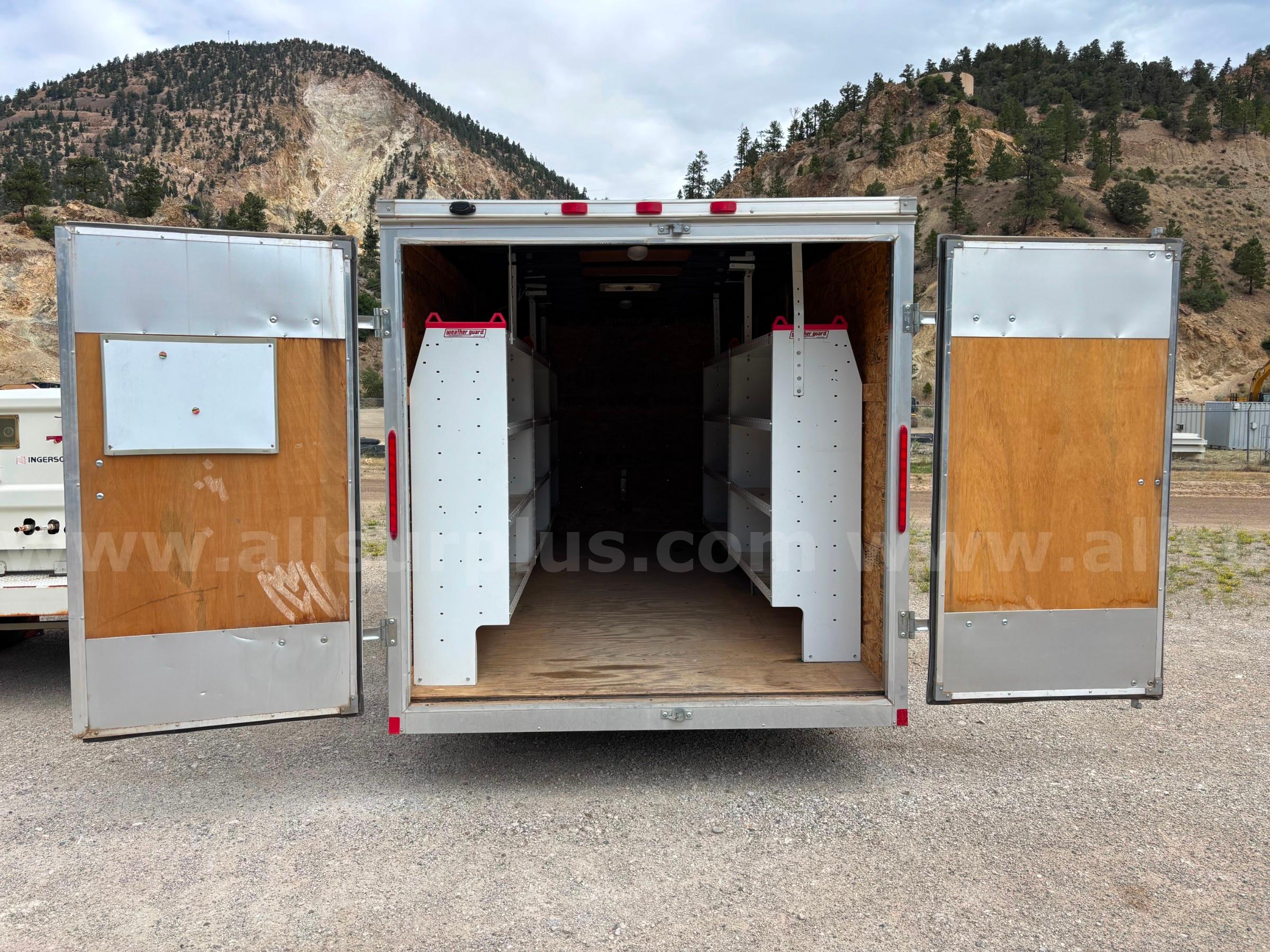 2013 LGS Industries 7 ft. x 16 ft, Tandem-Axle, Enclosed Cargo Trailer, with Shelving LGS LOOK Industries  Government Surplus Auction - Photo #5