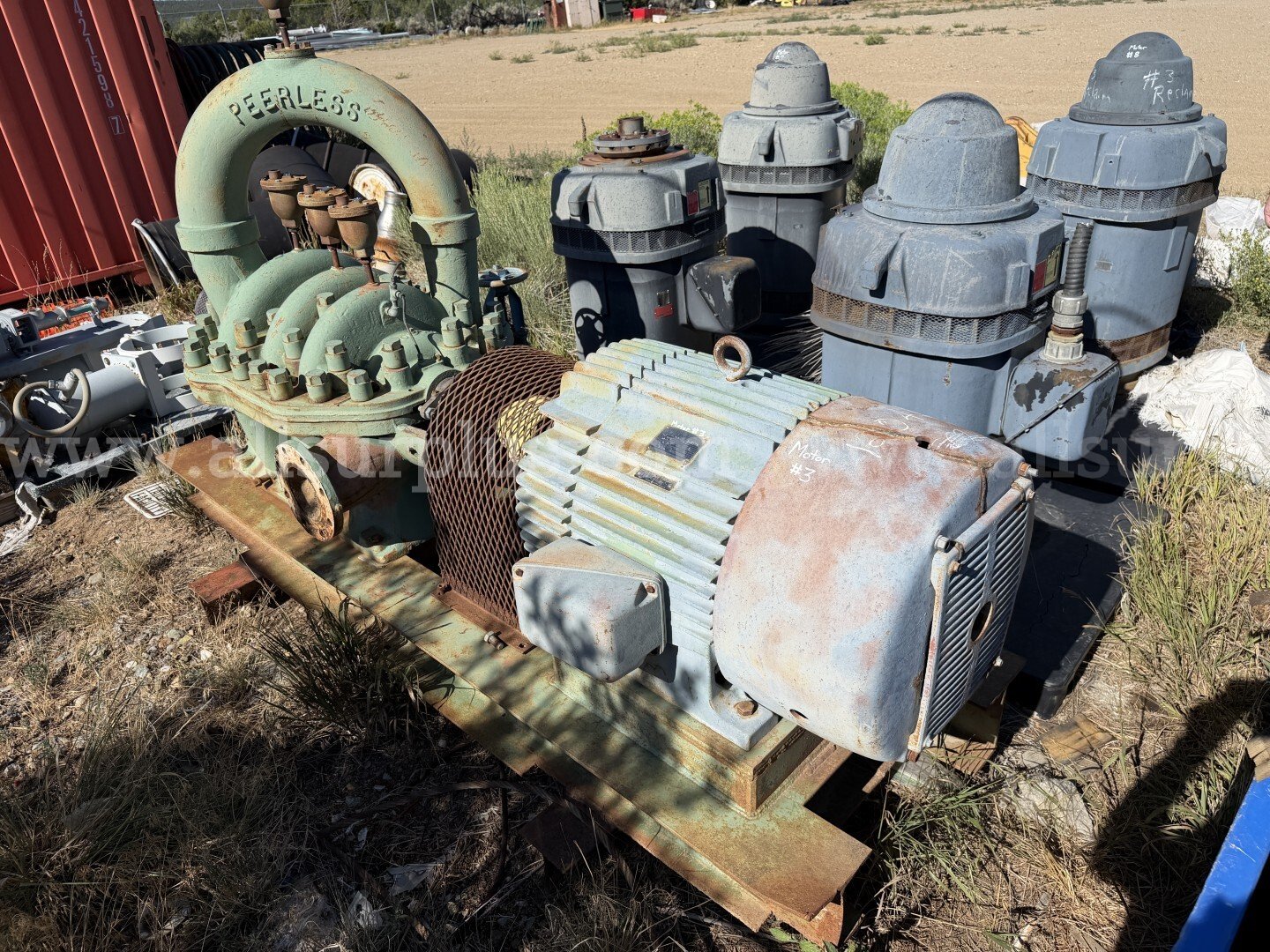Horizontal Split Case Pump, Electric Motors, Pumps, Actuated Valves, Qty 11 Pallets, 1 LOT Case  Government Surplus Auction - Photo #2
