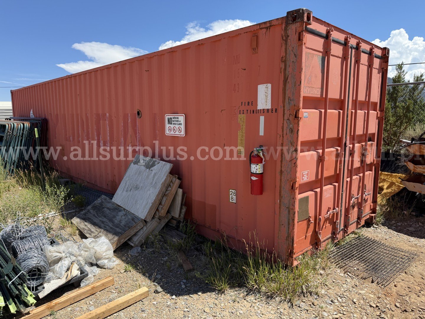 Shipping Container 40ft x 9.5ft x 8ft, With Contents, Qty 1. SIAM Cargo Containers Co  Government Surplus Auction - Primary Photo