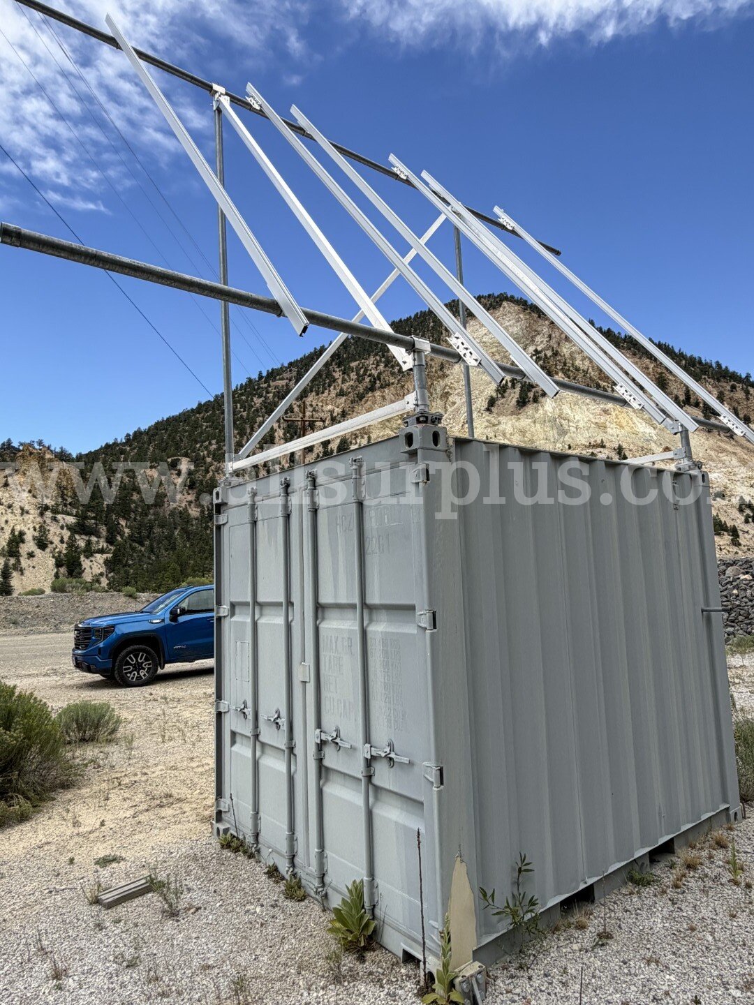 Shipping Container with Solar Power Generation Equipment, 10ft x 8.5ftx 8ft, Qty 1 Unit   Government Surplus Auction - Photo #5
