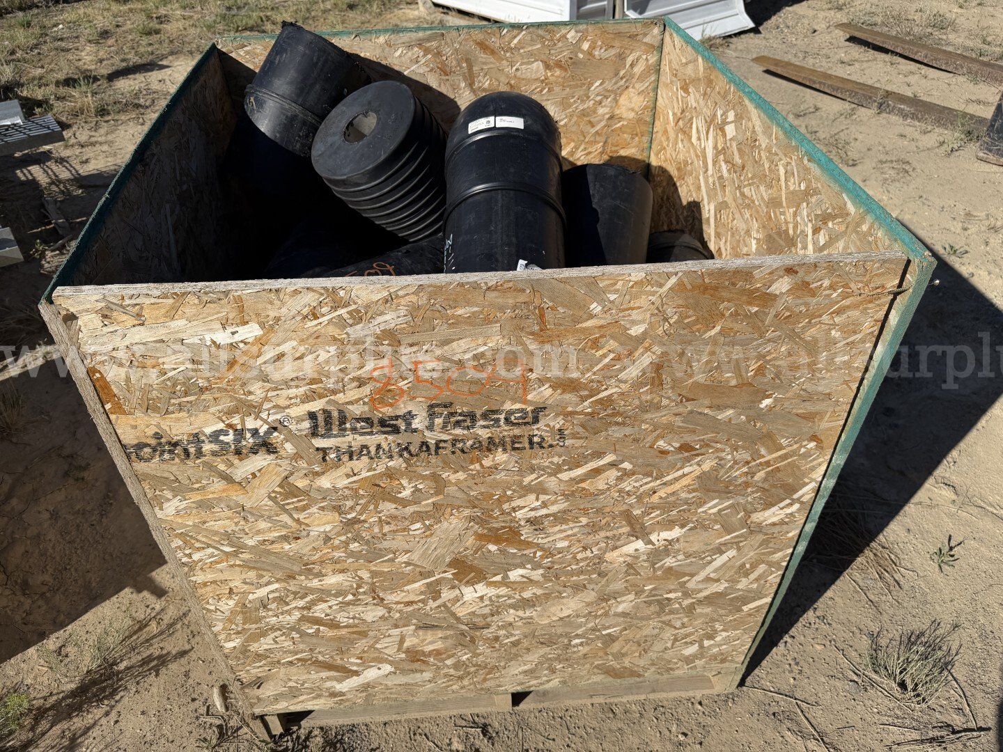 HDPE Pipe Pull Heads, Fittings, Qty 6 Pcs and 1 Crate, HDPE and PVC, 1in-14in Dia, Various Lengths 1 lot   Government Surplus Auction - Photo #2