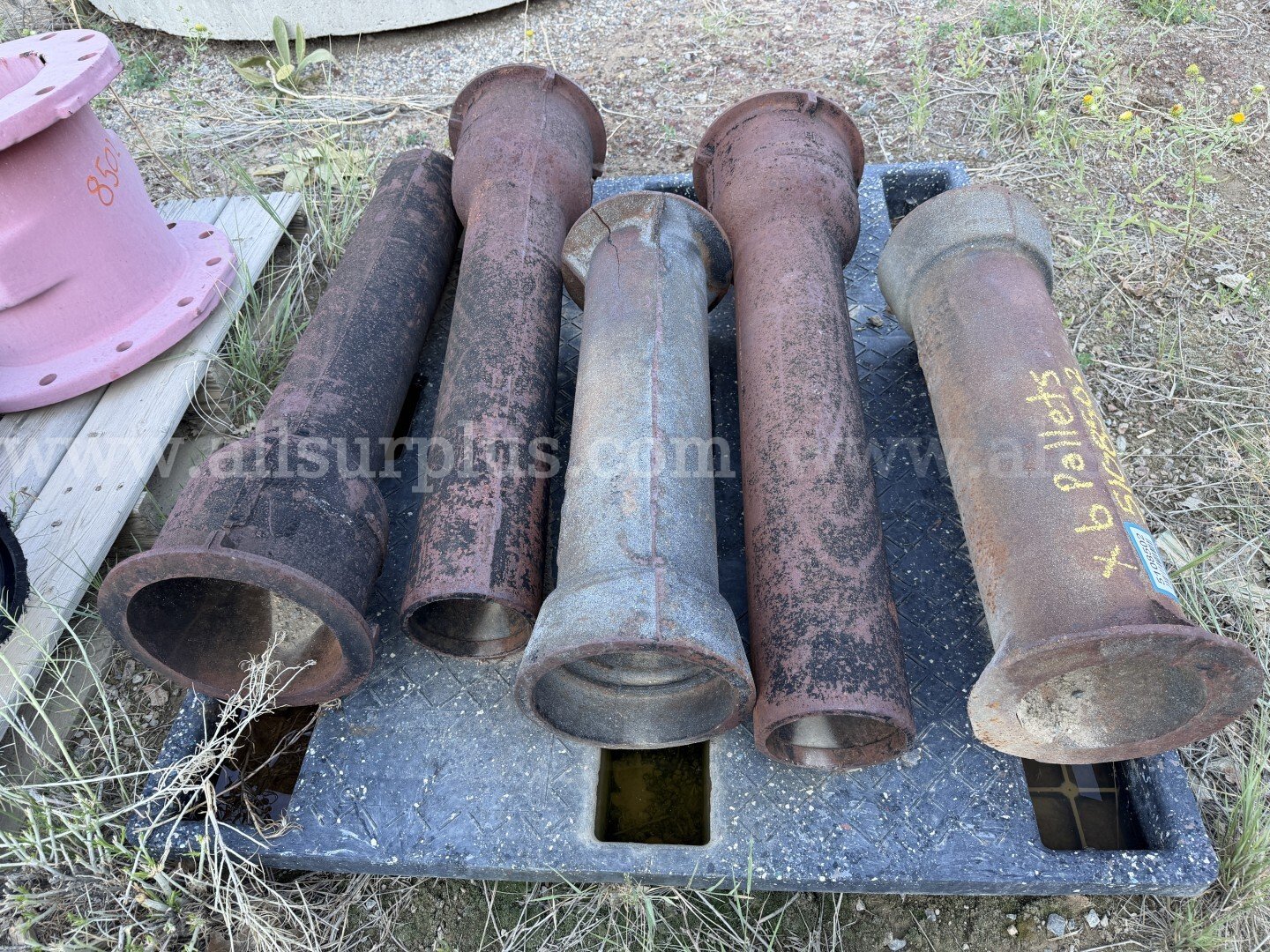 Water Utility Material and Valves, Qty 6 Pallets, Concrete Barriers qty 16, Pre Cast Concrete Drainage Material Qty 9,   Government Surplus Auction - Photo #4