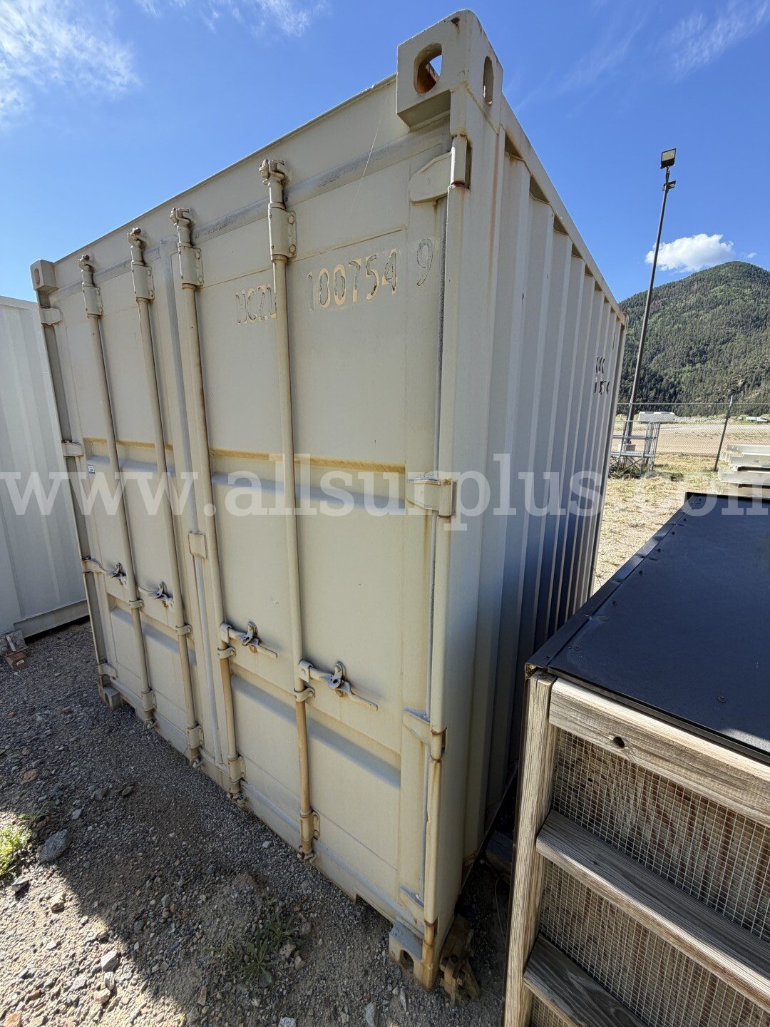 Connex Shipping Container with Solar Power Generation Equipment, 10ft, Qty 1 Unit   Government Surplus Auction - Photo #3