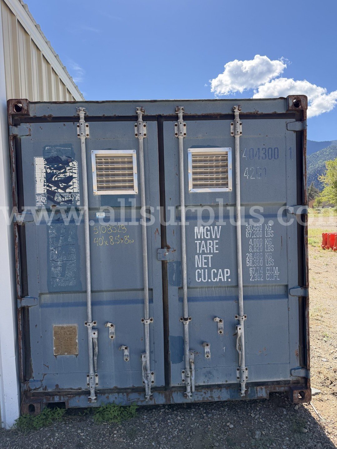 Shipping Container 40ft x 8.5ft x 8ft, With Contents, Qty 1.   Government Surplus Auction - Photo #5