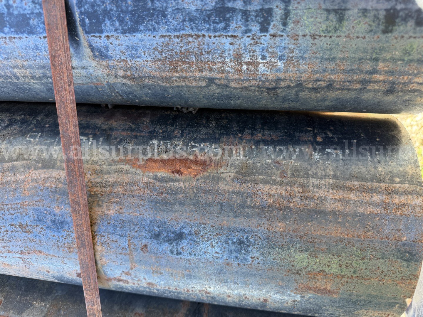 Pipe, Line Pipe, 8.625in x 0.322inWT x 36in, A53/SA53 Grade B, Qty 14 Jts, Street Signs, Chevron Nomenclature, 1 LOT  625in Government Surplus Auction - Photo #4