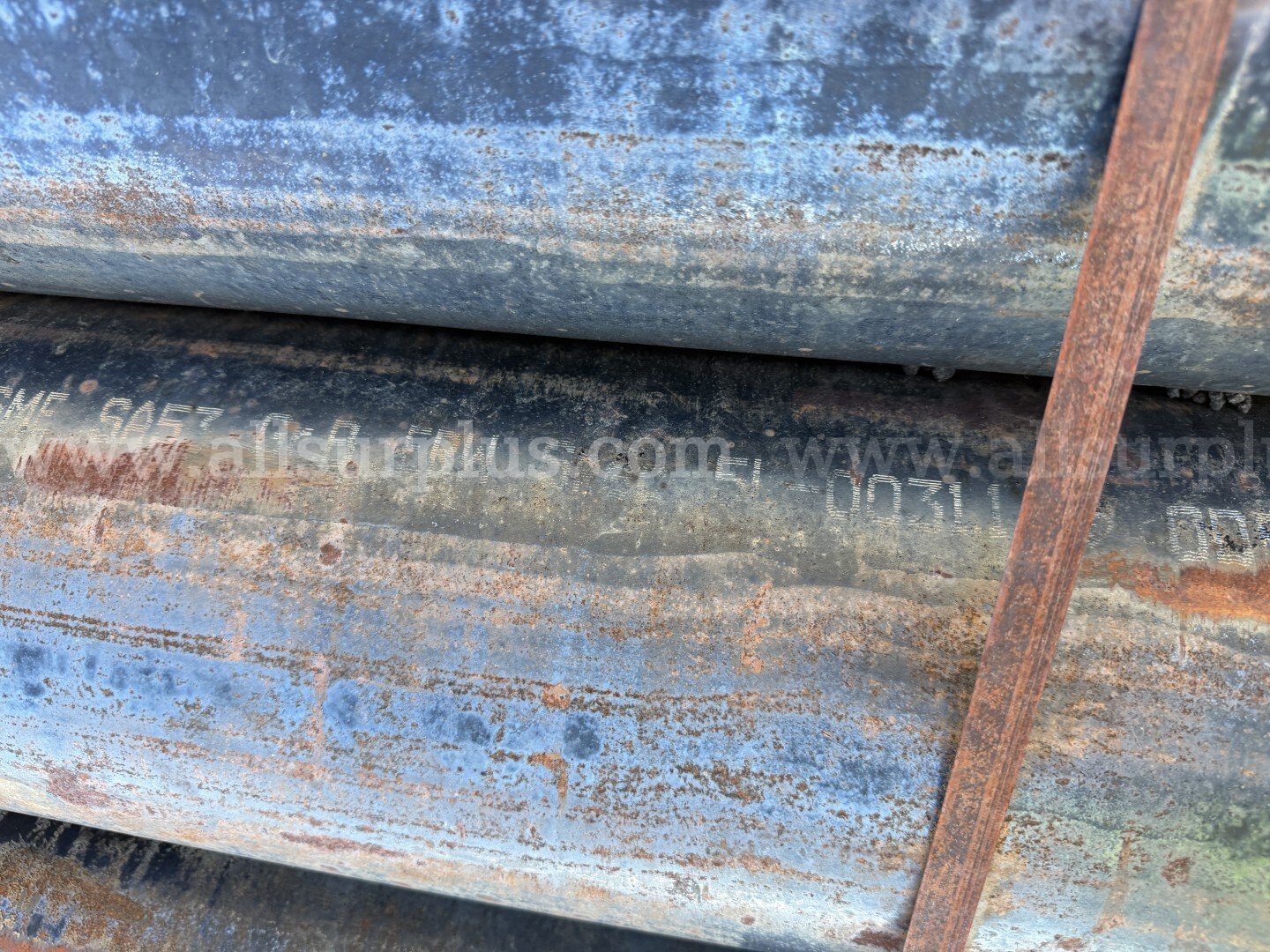 Pipe, Line Pipe, 8.625in x 0.322inWT x 36in, A53/SA53 Grade B, Qty 14 Jts, Street Signs, Chevron Nomenclature, 1 LOT  625in Government Surplus Auction - Photo #5