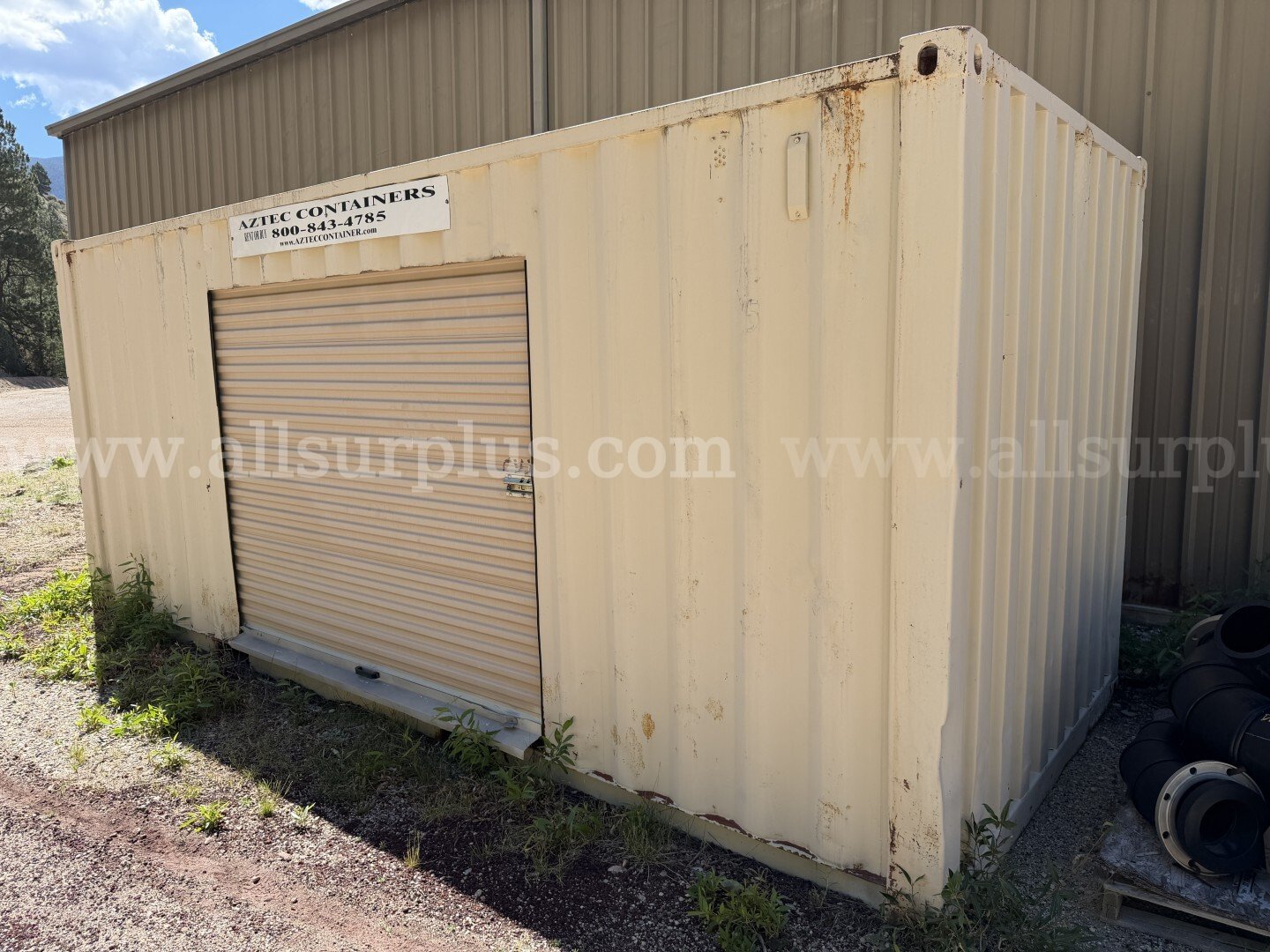 Shipping Container 20ft x 8.5ft x 8ft, Side Roll Up Door, With Contents, Qty 1   Government Surplus Auction - Photo #2