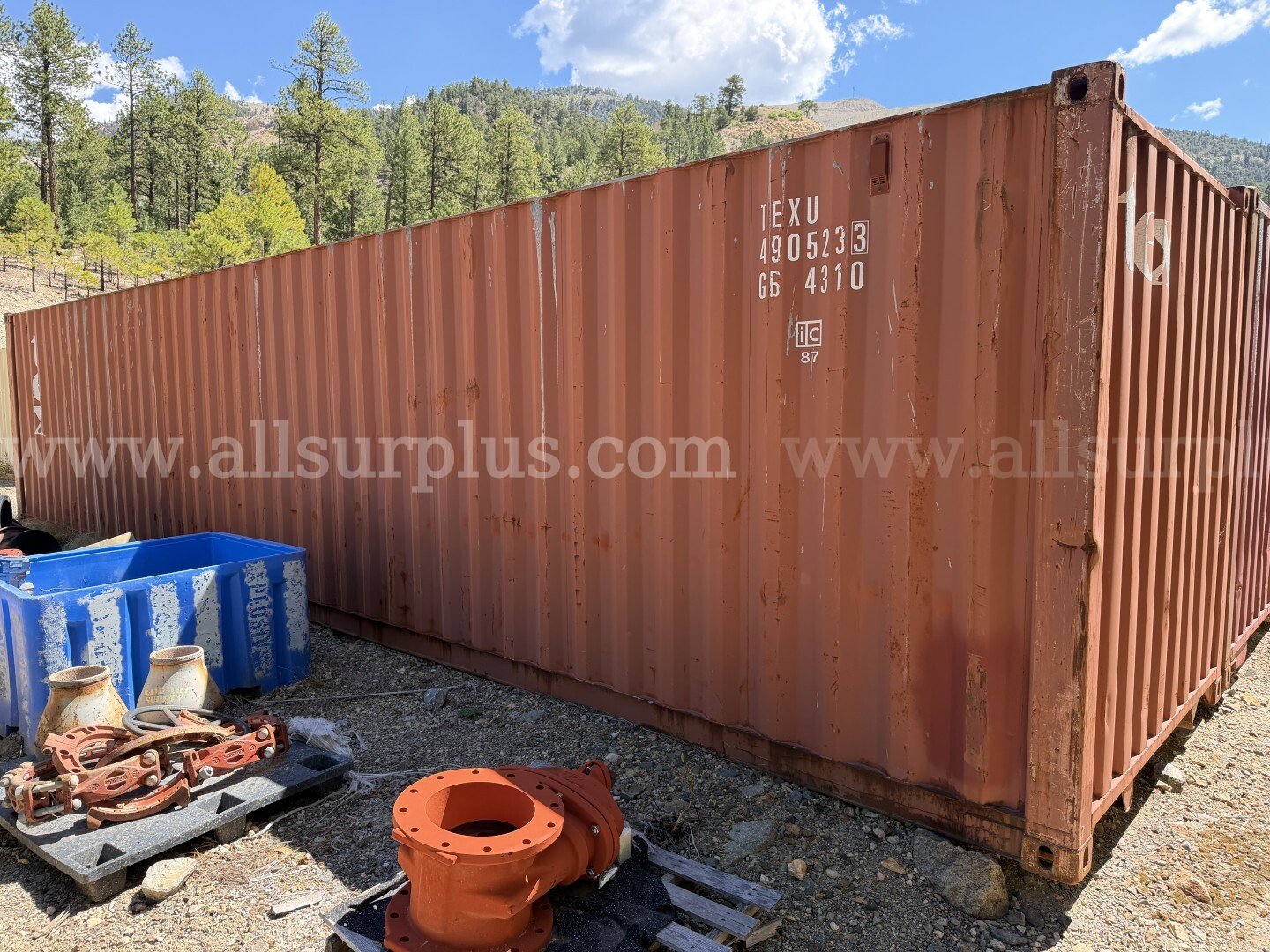 Shipping Container 40ft x 8.5ft x 8ft, With Contents, Qty 1.   Government Surplus Auction - Photo #2
