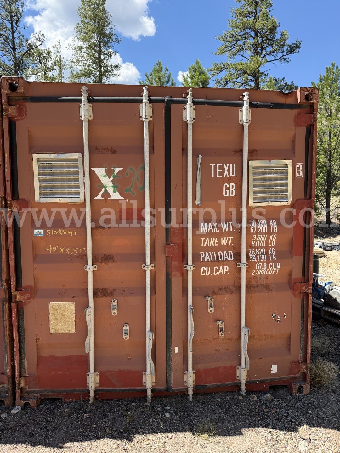 Shipping Container 40ft x 8.5ft x 8ft, With Contents, Qty 1.   Government Surplus Auction - Photo #3