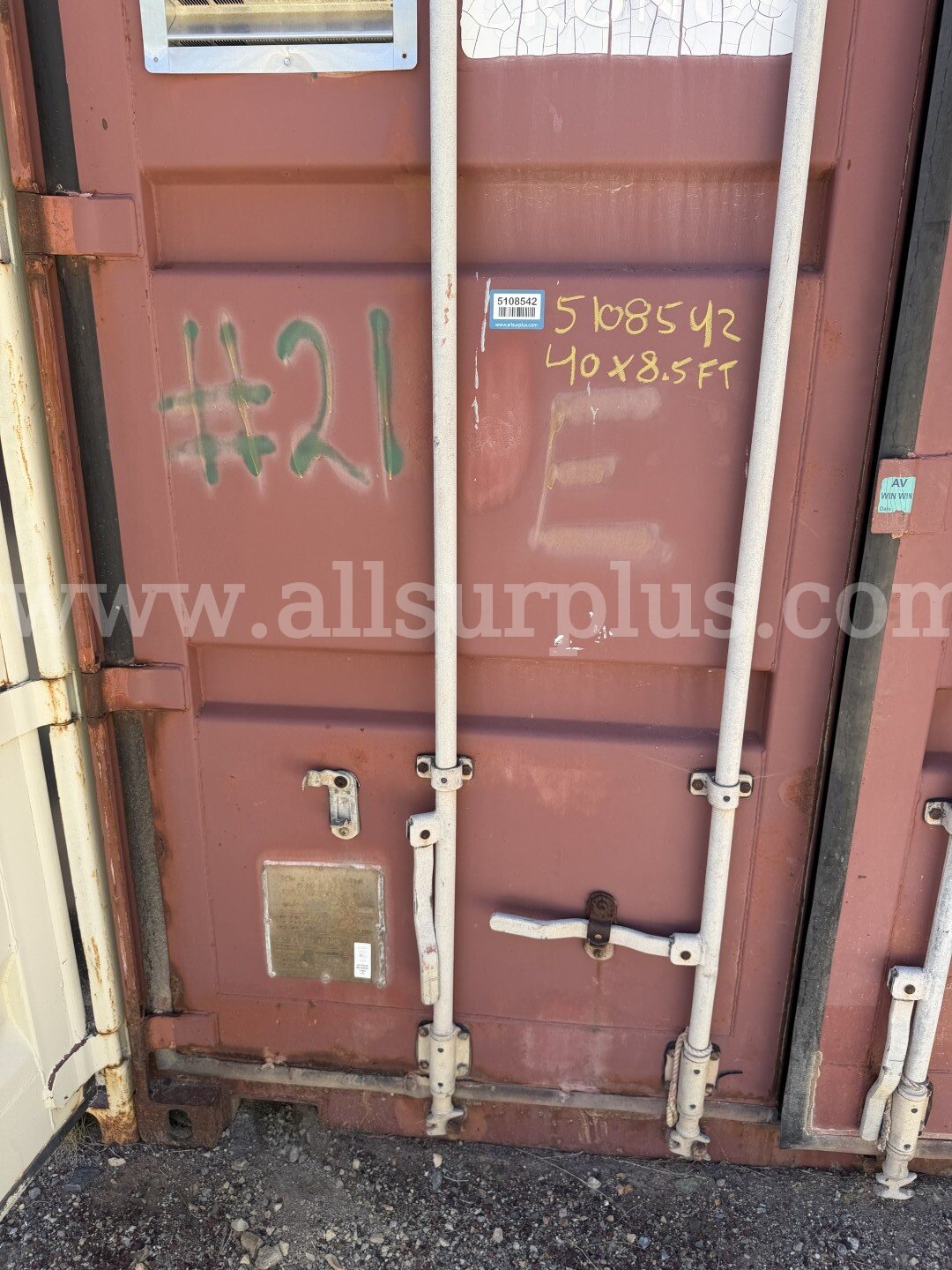 Shipping Container 40ft x 8.5ft x 8ft, With Contents, Qty 1.   Government Surplus Auction - Photo #4