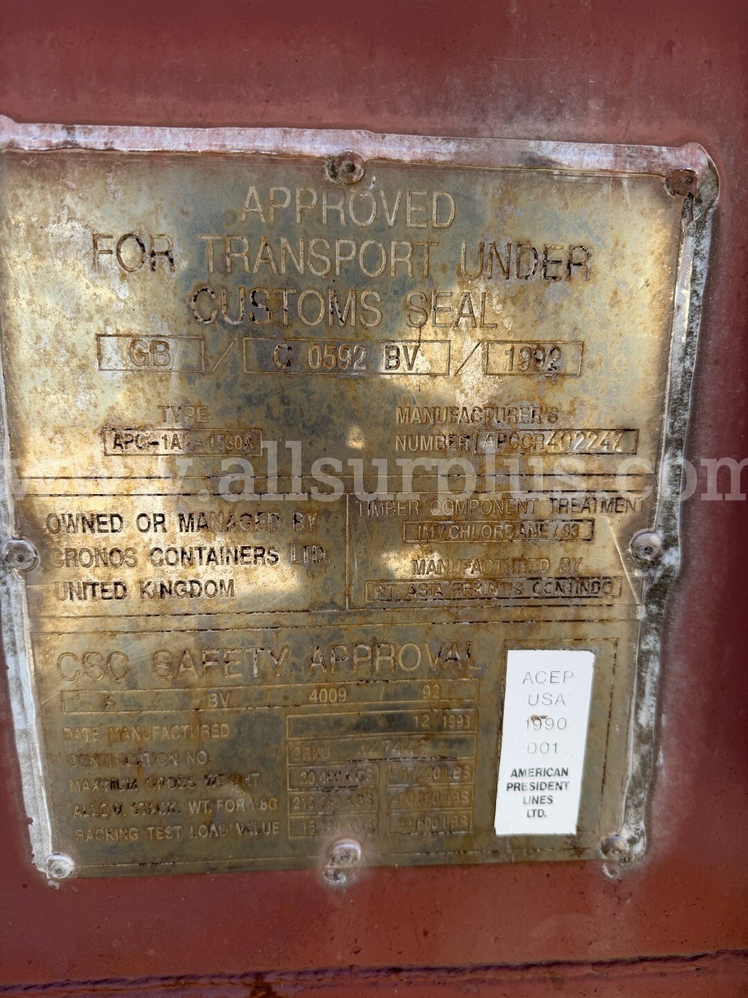 Shipping Container 40ft x 8.5ft x 8ft, With Contents, Qty 1.   Government Surplus Auction - Photo #6