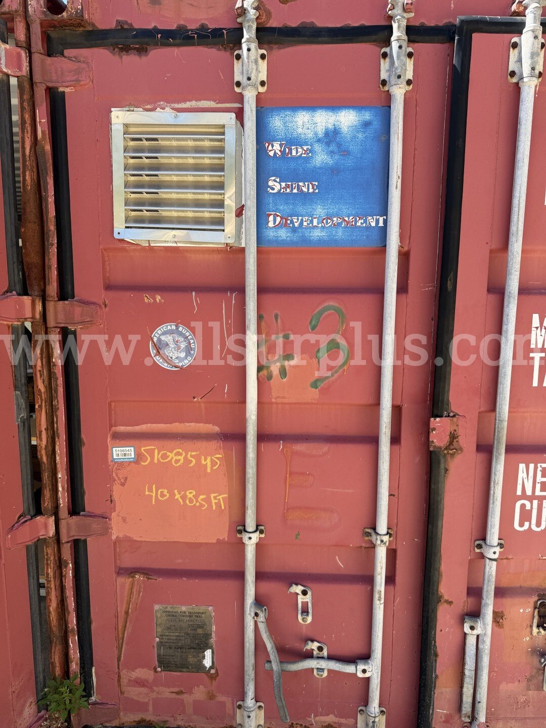 Shipping Container 40ft x 8.5ft x 8ft, With Contents, Qty 1.   Government Surplus Auction - Photo #2