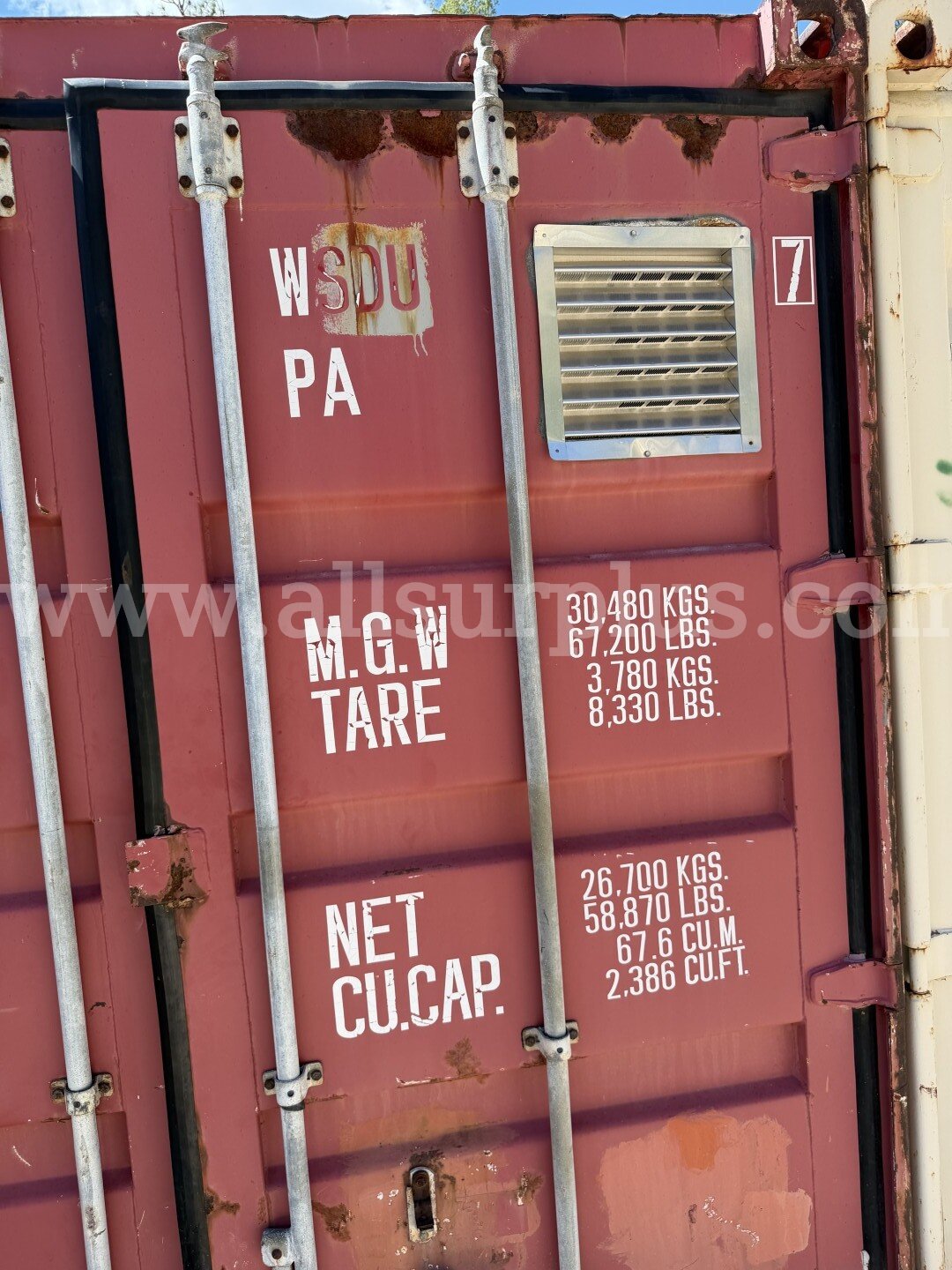 Shipping Container 40ft x 8.5ft x 8ft, With Contents, Qty 1.   Government Surplus Auction - Photo #3