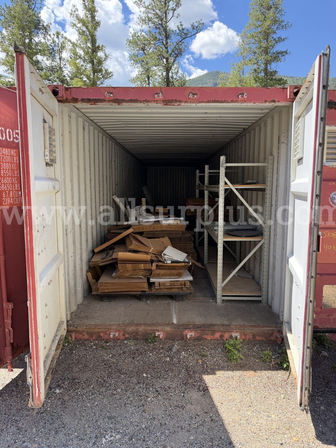 Shipping Container 40ft x 8.5ft x 8ft, With Contents, Qty 1.   Government Surplus Auction - Photo #5