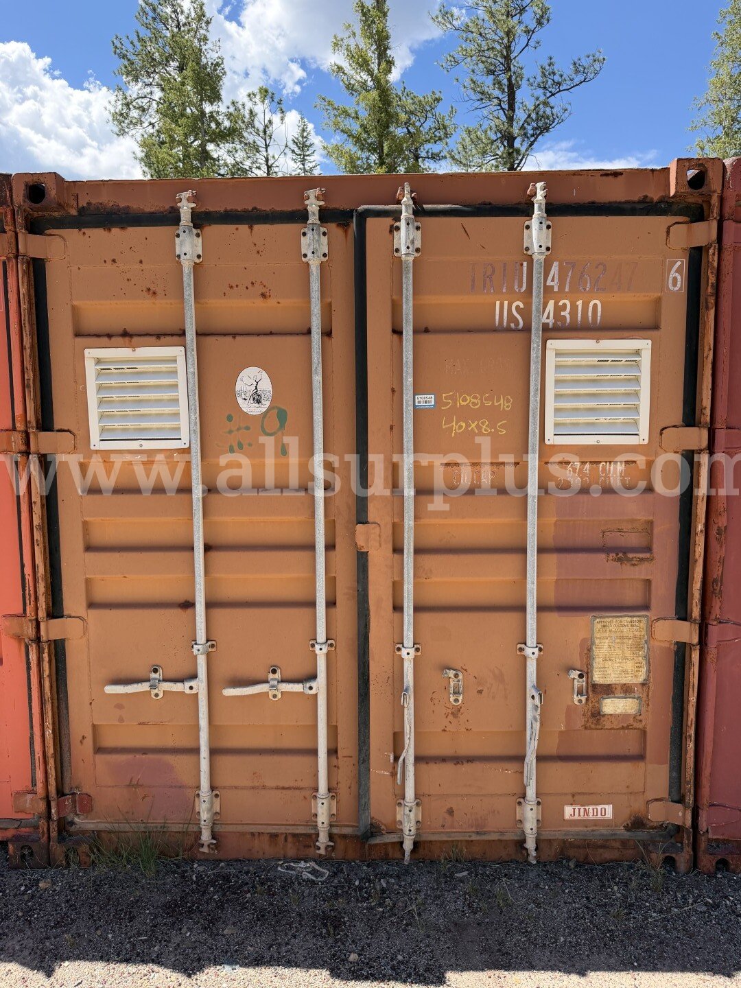 Shipping Container 40ft x 8.5ft x 8ft, With Contents, Qty 1.   Government Surplus Auction - Primary Photo
