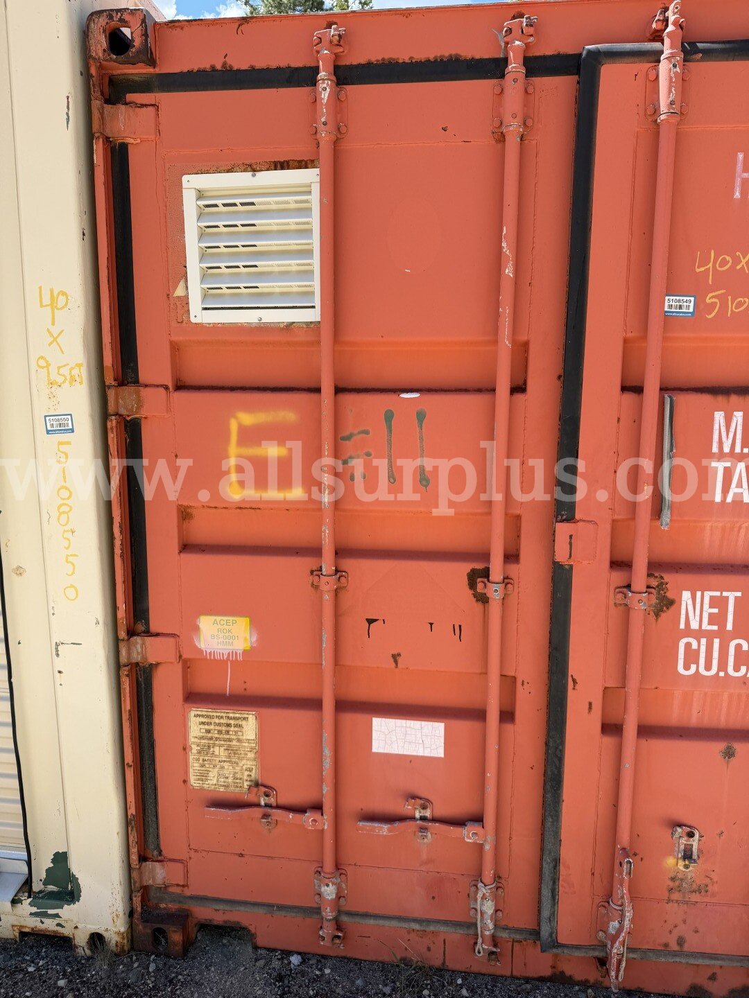 Shipping Container 40ft x 8.5ft x 8ft, With Contents, Qty 1.   Government Surplus Auction - Photo #2