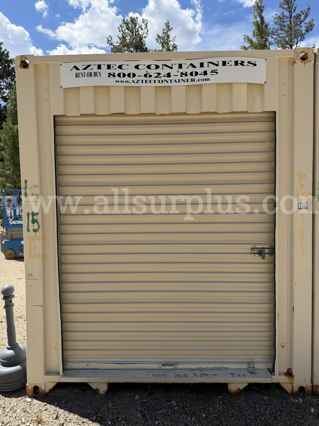 Shipping Container, High Cube, Roll Up Door, 40ft x 9.5ft x 8ft, With Contents, Qty 1. Xiamen Pacific Container  Government Surplus Auction - Photo #3