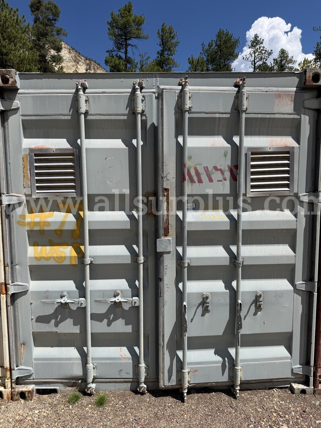Shipping Container 40ft x 8.5ft x 8ft, With Contents, Qty 1.   Government Surplus Auction - Primary Photo