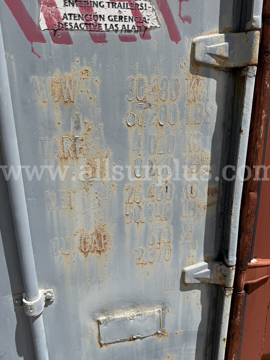 Shipping Container 40ft x 8.5ft x 8ft, With Contents, Qty 1.   Government Surplus Auction - Photo #4