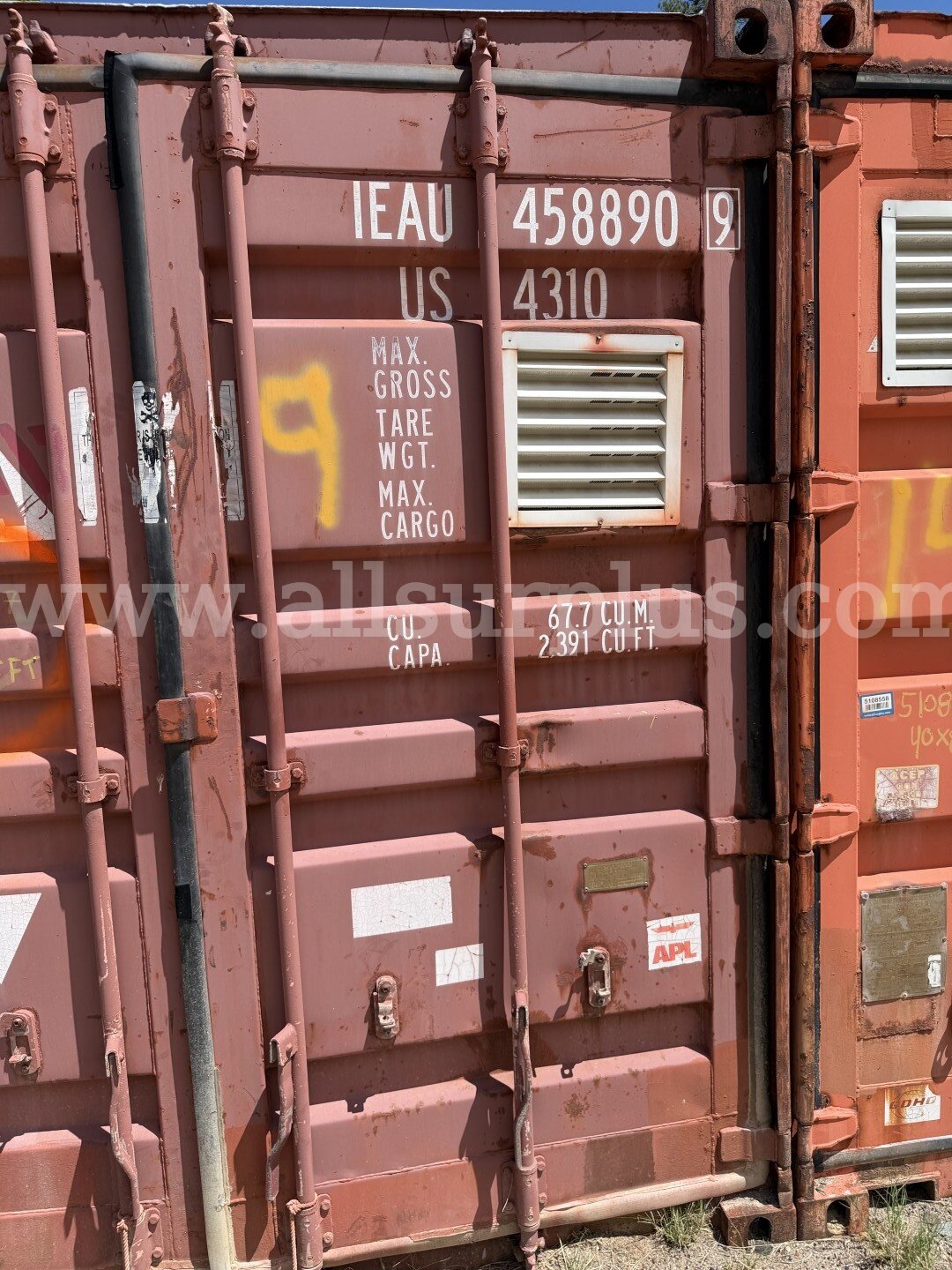 Varian AA240 Atomic Absorption Spectrophotometer, Shipping Container and Contents, 40ft x 8.5ft x 8ft, Qty 1.  AA240 Government Surplus Auction - Photo #2