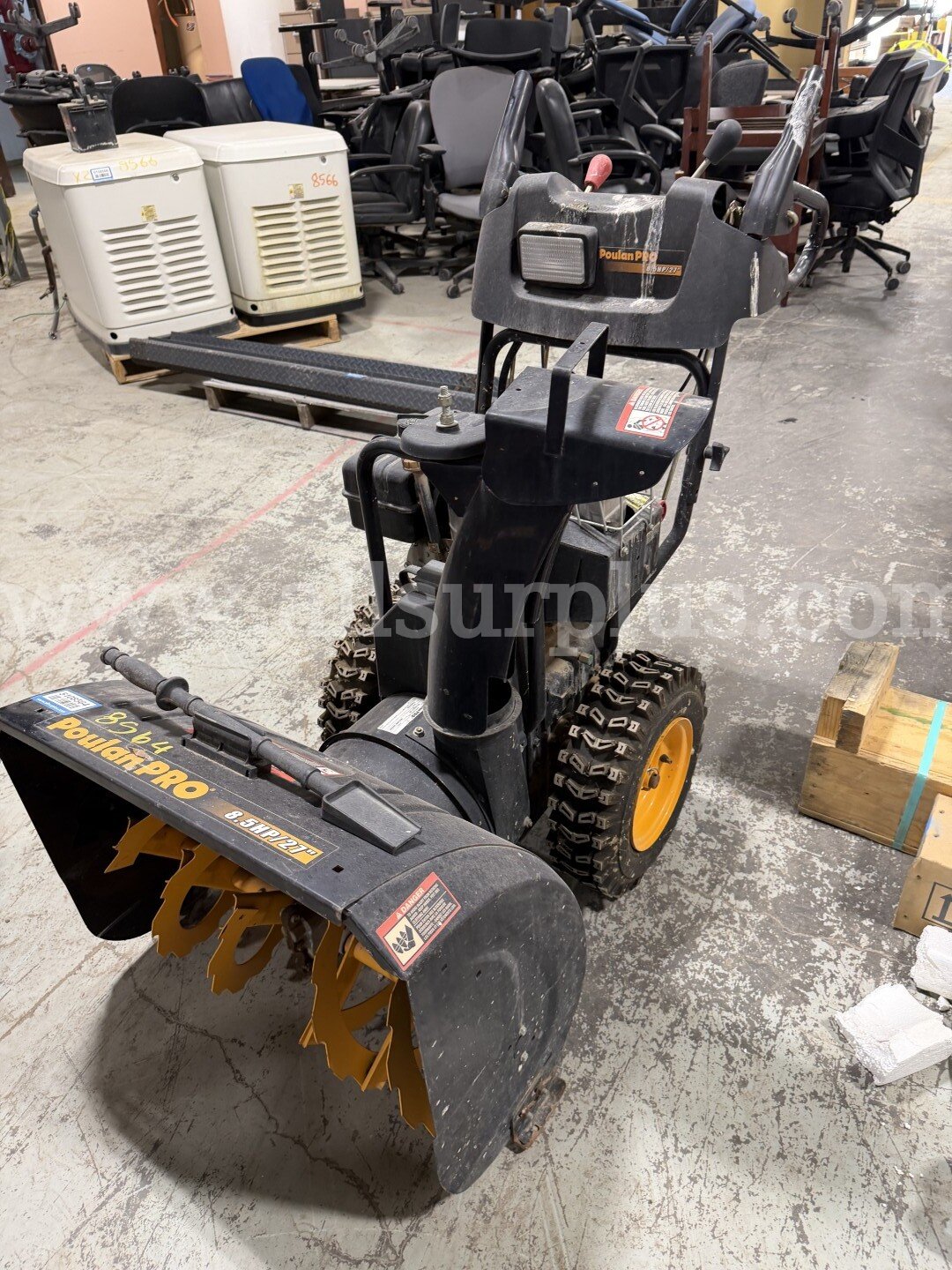 Snowblower Qty 1, Ford Charge Station Pro Qty 1, Generac Eco Gen Series Qty 2, 1 LOT Generac  Government Surplus Auction - Photo #2