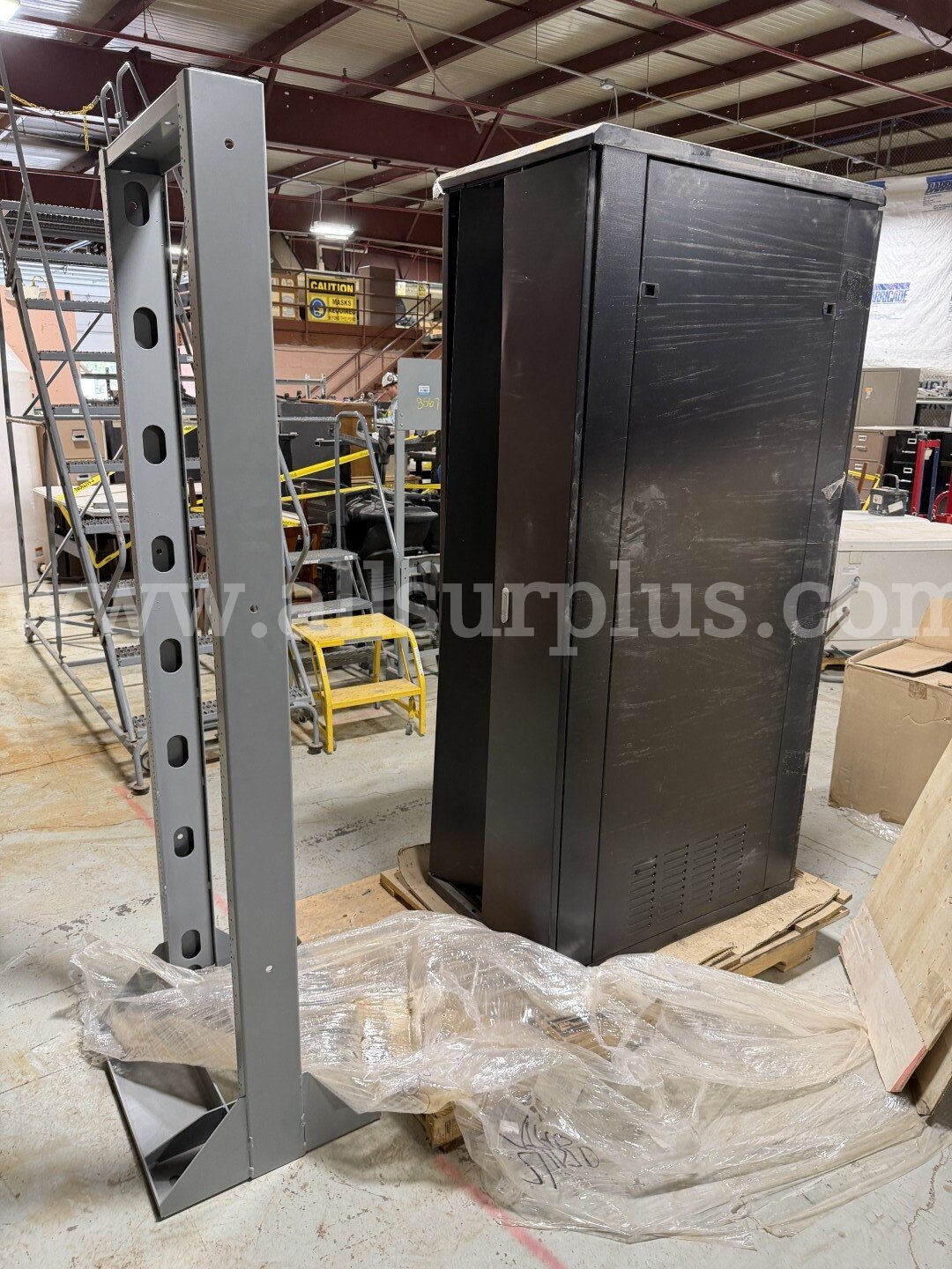 Server Racks, Enclosed w/ Equipment and Empty Open Air, Qty 2, Industrial Fan Qty1, 1 Lot   Government Surplus Auction - Photo #3