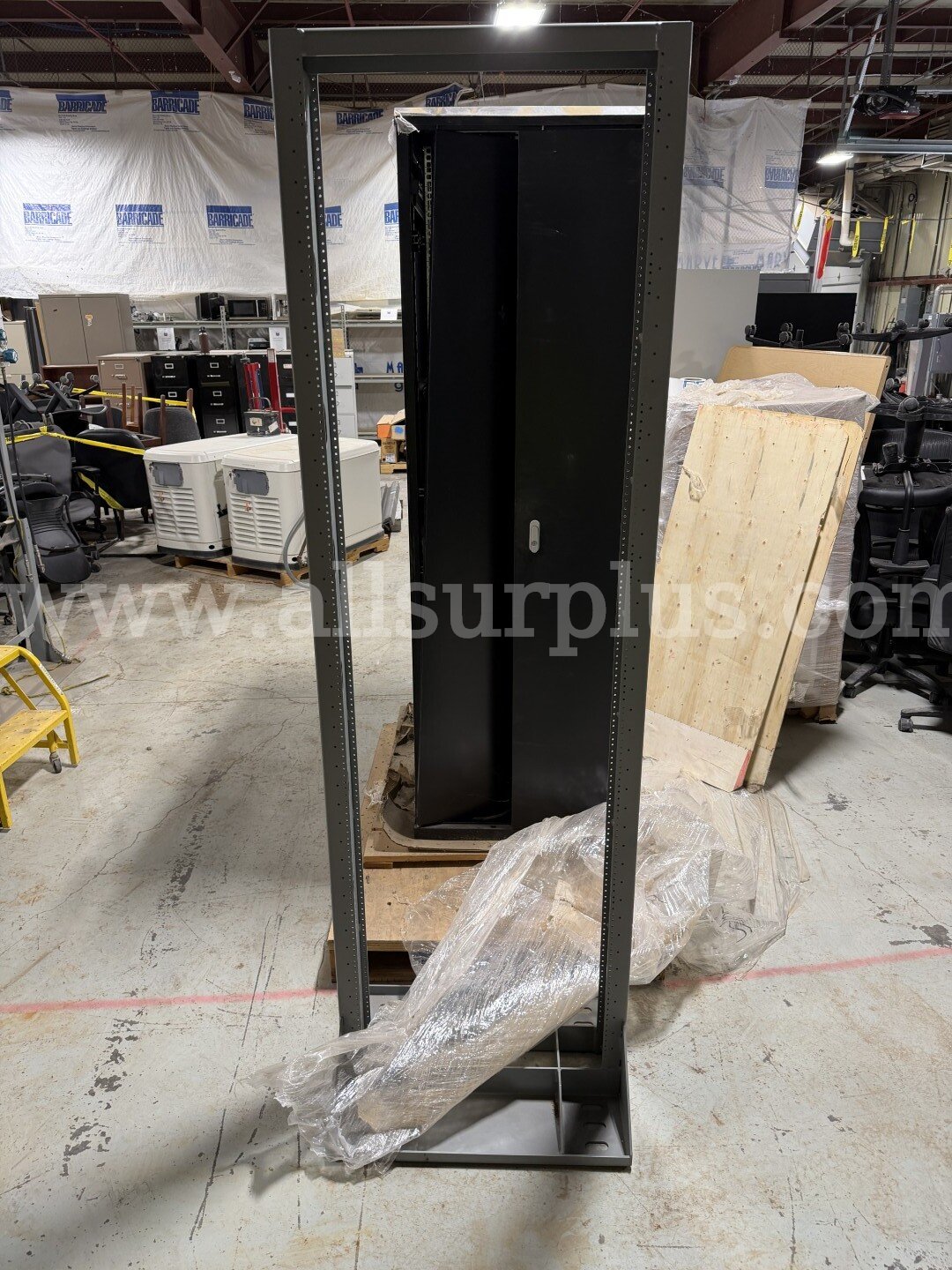 Server Racks, Enclosed w/ Equipment and Empty Open Air, Qty 2, Industrial Fan Qty1, 1 Lot   Government Surplus Auction - Photo #4
