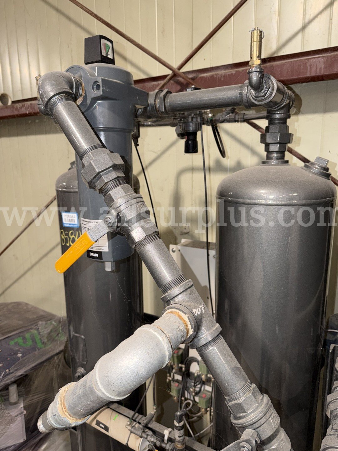 Heatless Desiccant Dryer, Parker, Dual Chamber, Skidded, Model: TW250BY14NNN, Qty 1 Parker Airtek TW250BY14NNN Government Surplus Auction - Photo #5