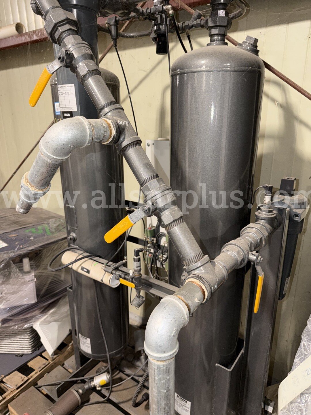Heatless Desiccant Dryer, Parker, Dual Chamber, Skidded, Model: TW250BY14NNN, Qty 1 Parker Airtek TW250BY14NNN Government Surplus Auction - Photo #6