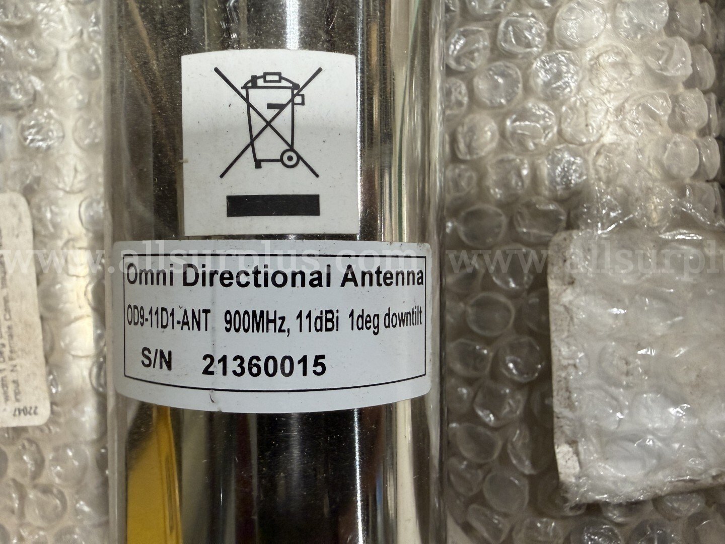 Antenna, OD9 VPOL Omni Antenna 900 to 928 MHz, Qty 9Pcs Omni 900 Government Surplus Auction - Photo #6