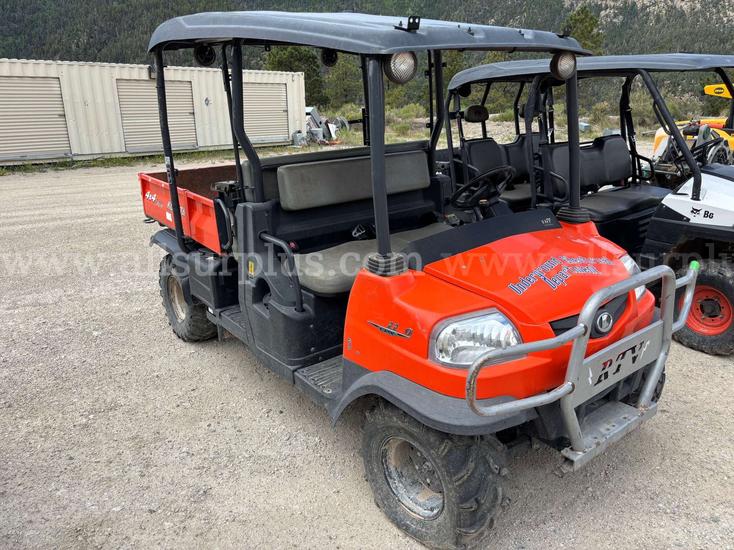 Kubota RTV1140CPX 4x4 diesel crew utility vehicle Kubota RTV1140CPX Government Surplus Auction - Photo #2