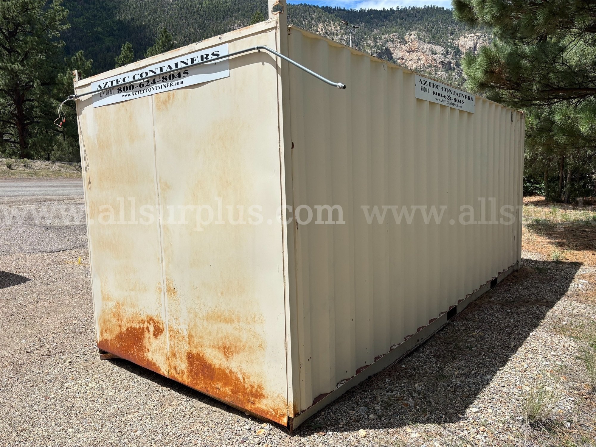 20x8 conex box with side roll up door. Qty1   Government Surplus Auction - Photo #3
