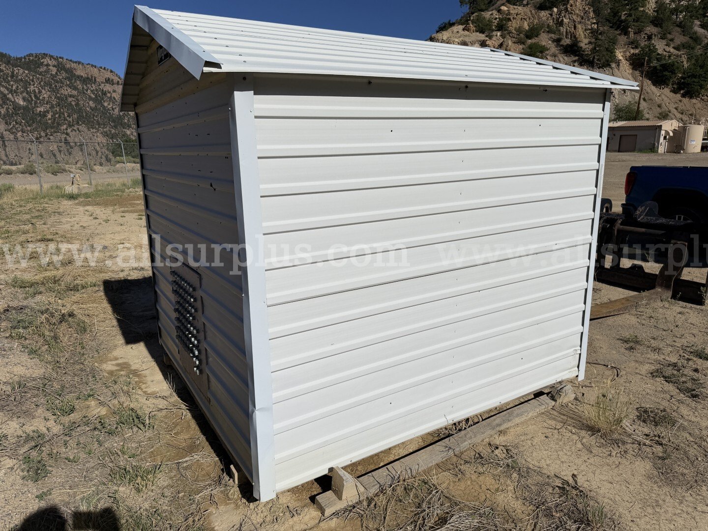 Skidded Portable Building with Flow Meters and Tubing, Qty 1, Skidded Portable Buildings, w/ Man Door , Qty 2, 1Lot   Government Surplus Auction - Photo #5