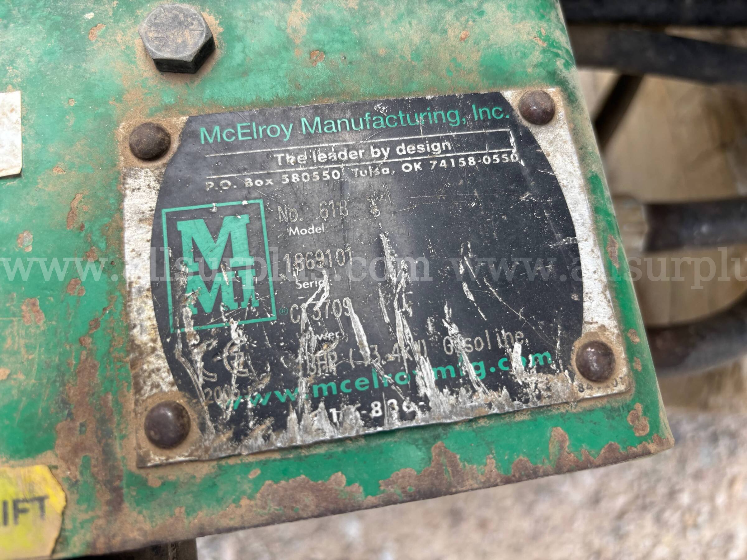 McElroy No.28, hydraulic pipe-fusion machine, with assorted reduction inserts McElroy fusion Government Surplus Auction - Photo #5