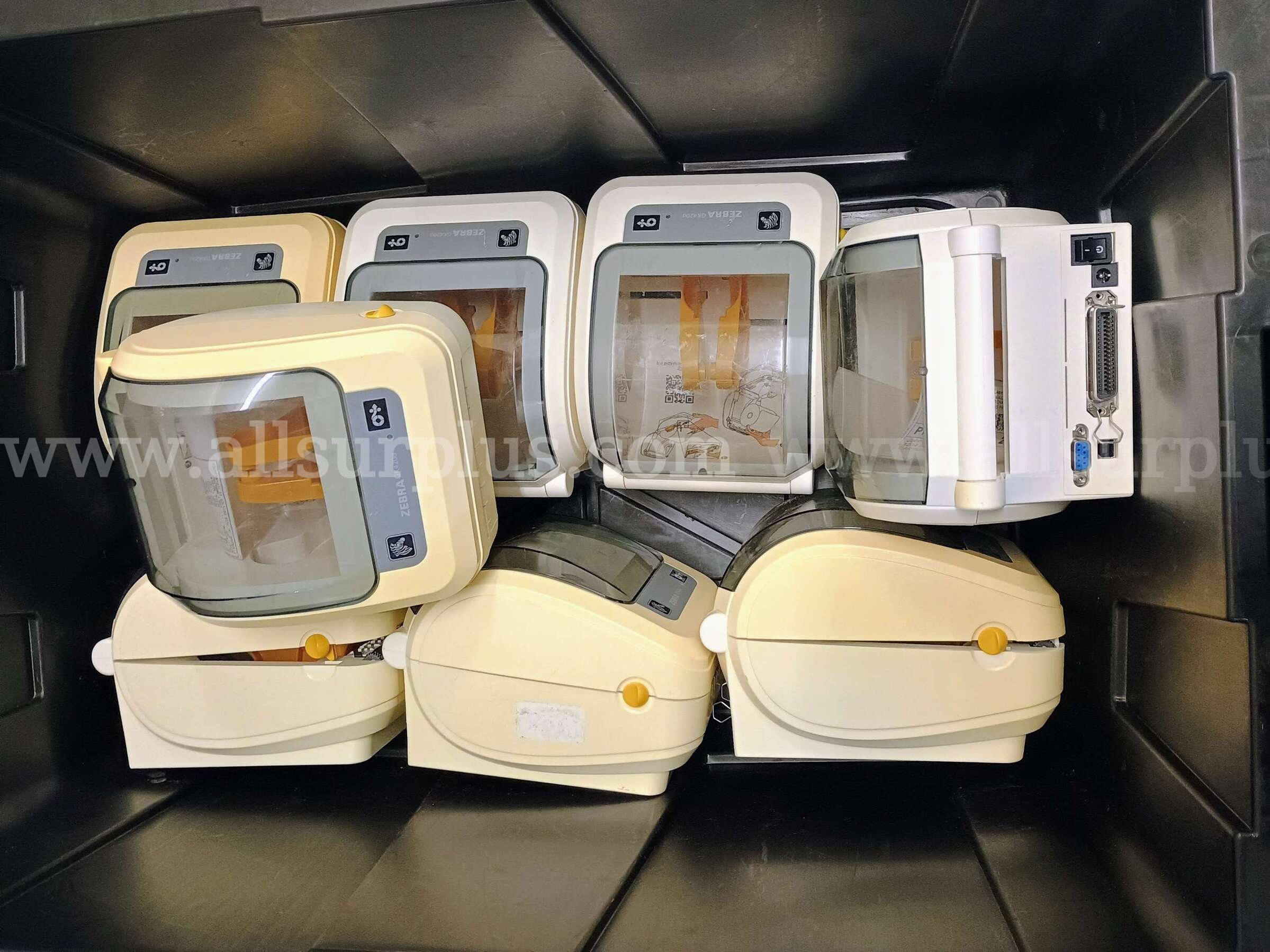 Lot of 15 Zebra QLn220 Bluetooth Mobile Thermal Label Printers + Zebra GK420d Direct Thermal Desktop Label rinters + 72