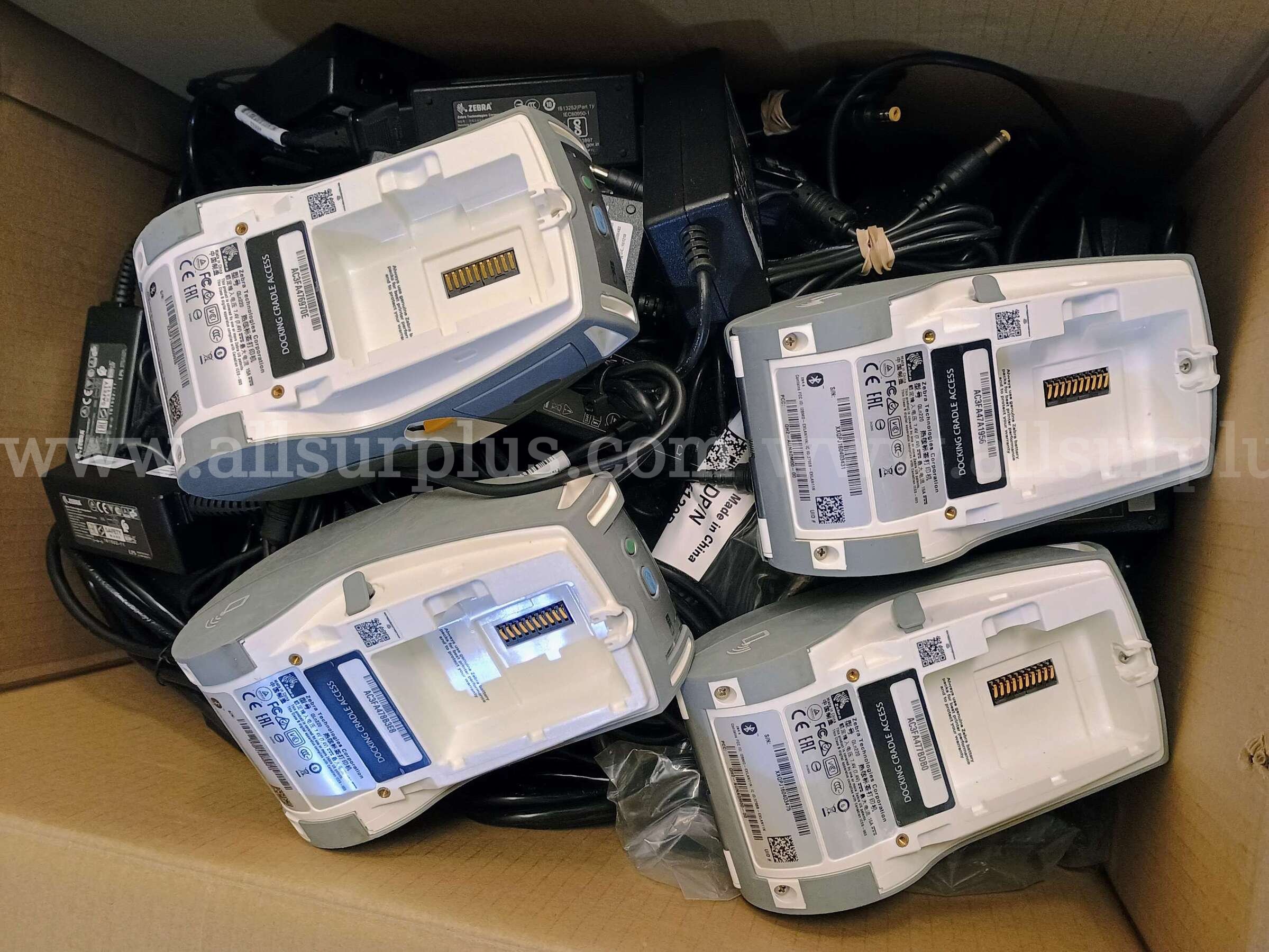 Lot of 15 Zebra QLn220 Bluetooth Mobile Thermal Label Printers + Zebra GK420d Direct Thermal Desktop Label rinters + 72 ZEBRA GK420d Government Surplus Auction - Photo #3