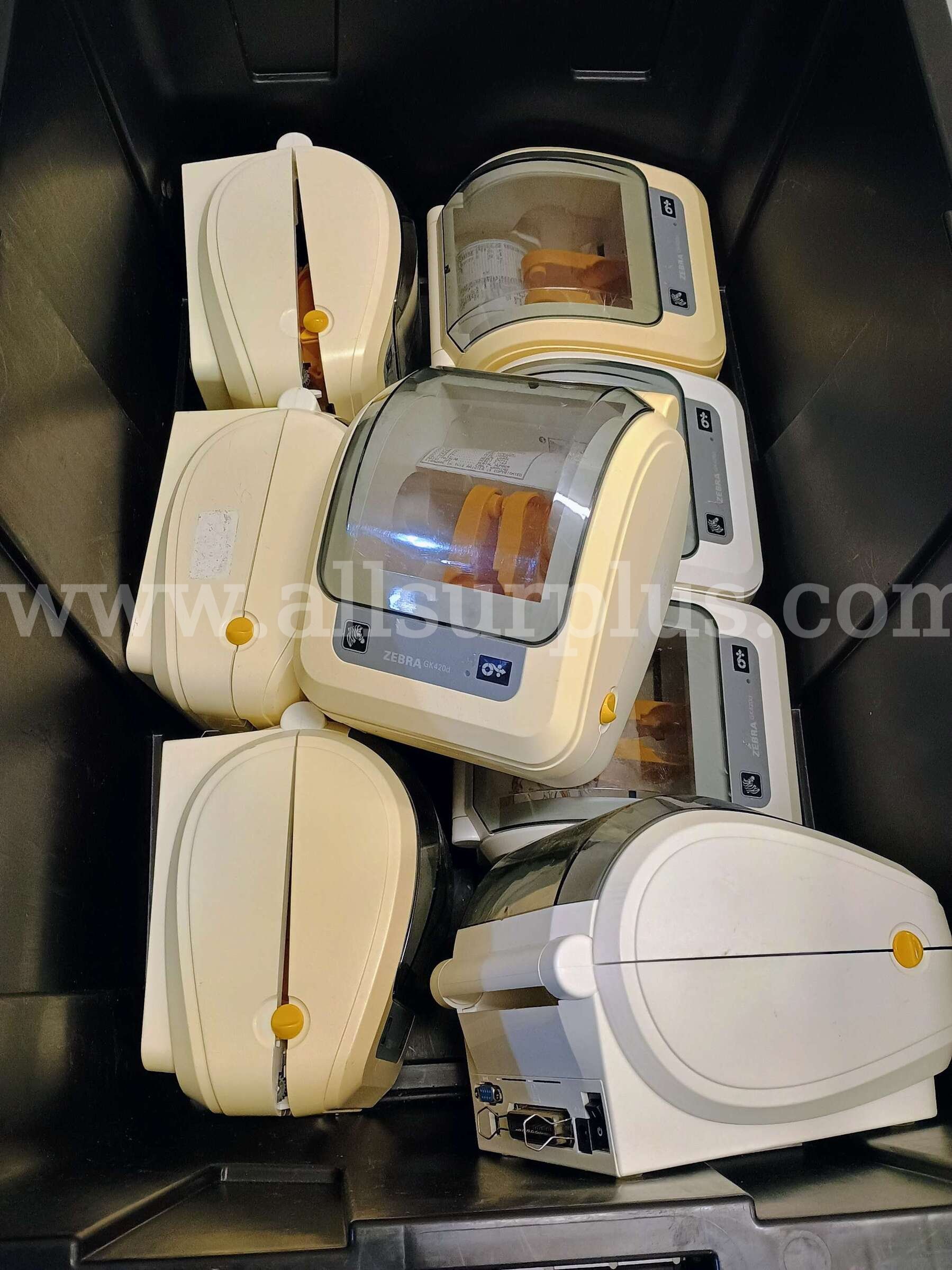 Lot of 15 Zebra QLn220 Bluetooth Mobile Thermal Label Printers + Zebra GK420d Direct Thermal Desktop Label rinters + 72 ZEBRA GK420d Government Surplus Auction - Photo #4