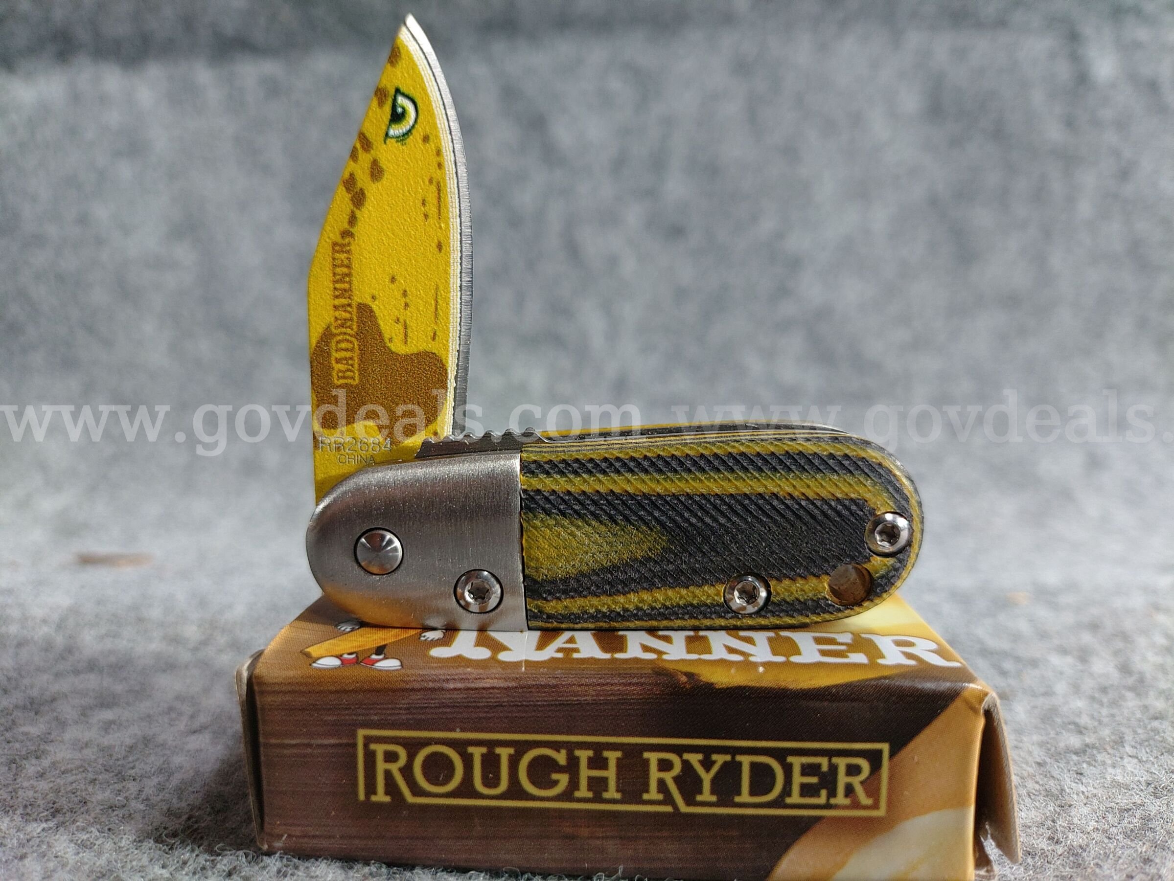 Bad Nanner Lock Blade Rough Ryder  Government Surplus Auction - Photo #4