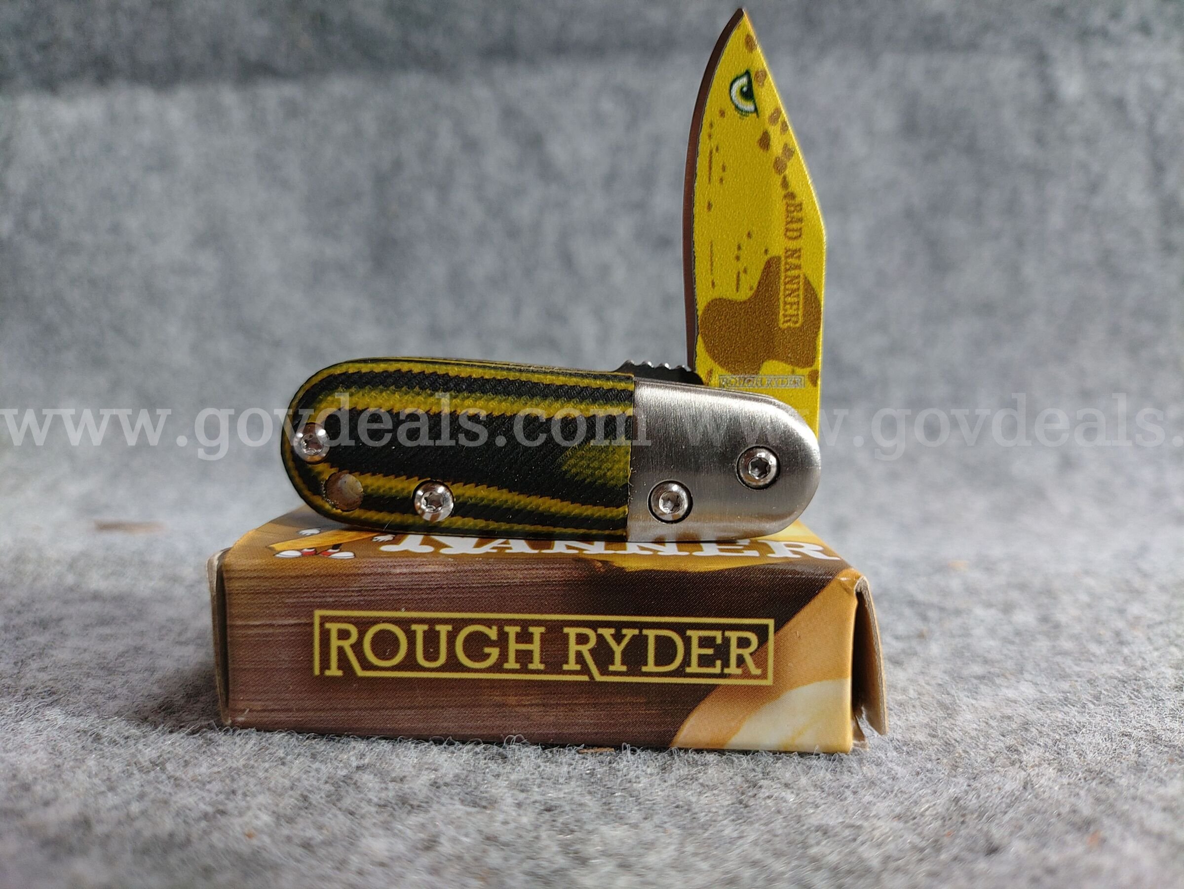 Bad Nanner Lock Blade Rough Ryder  Government Surplus Auction - Photo #5