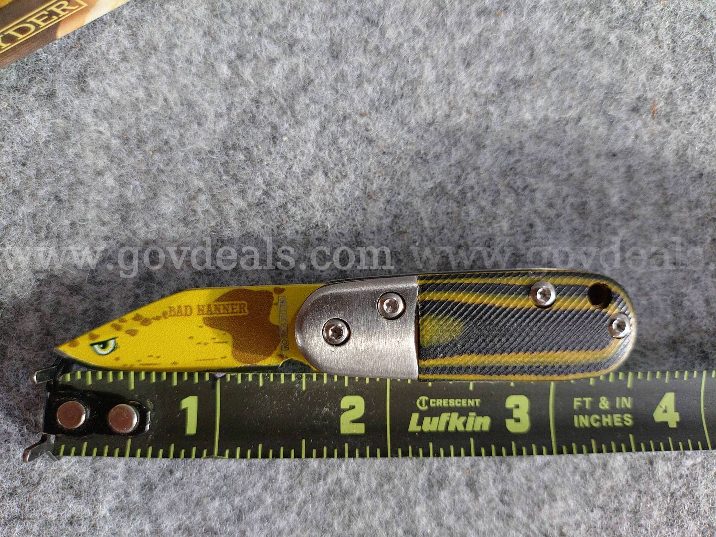 Bad Nanner Lock Blade Rough Ryder  Government Surplus Auction - Photo #6