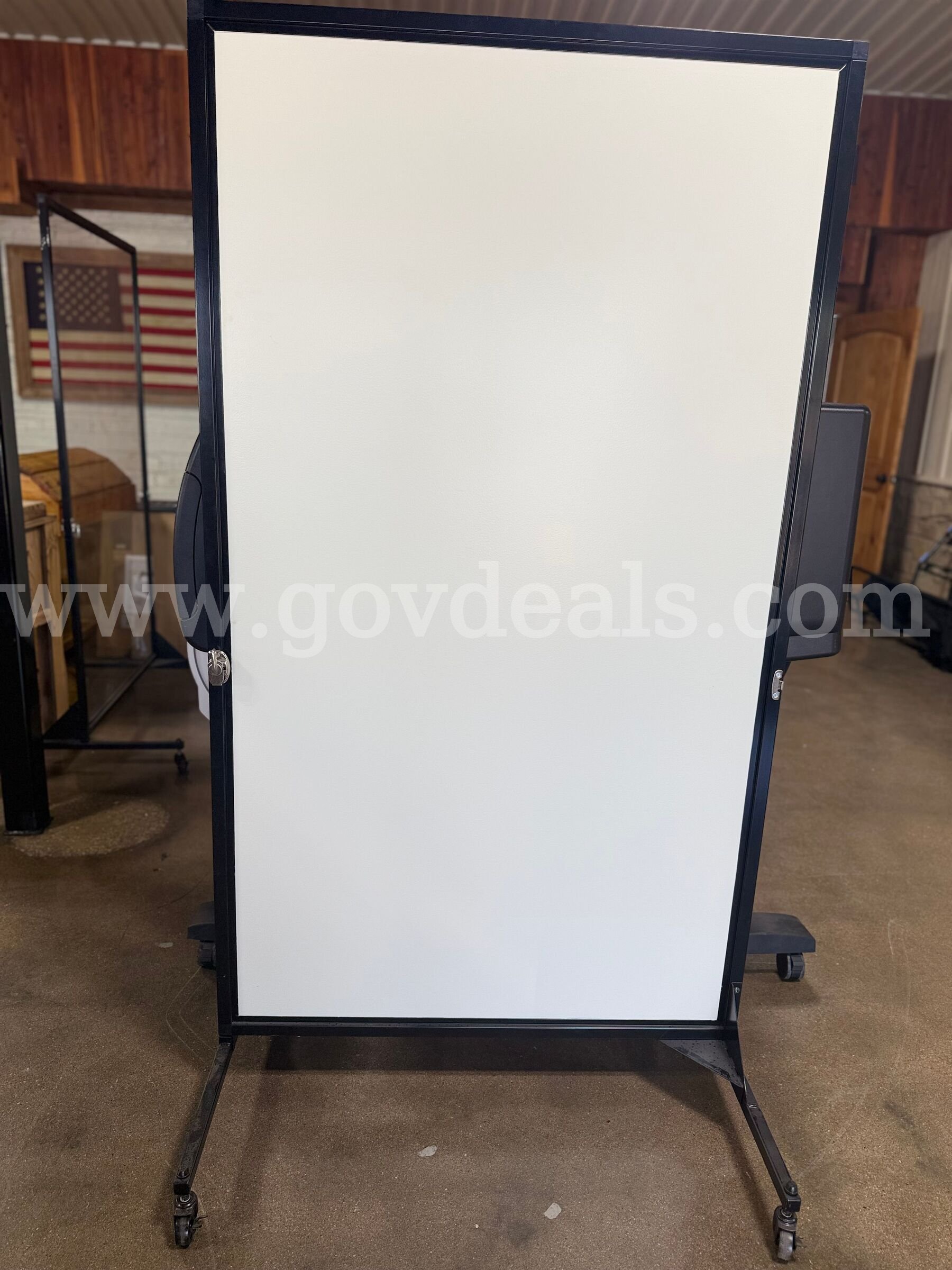 SCREENFLEX Room Portable Divider: White Board Panels 6 Ft H 3Ft W ScreenFlex Model # CCRD1 Government Surplus Auction - Photo #4